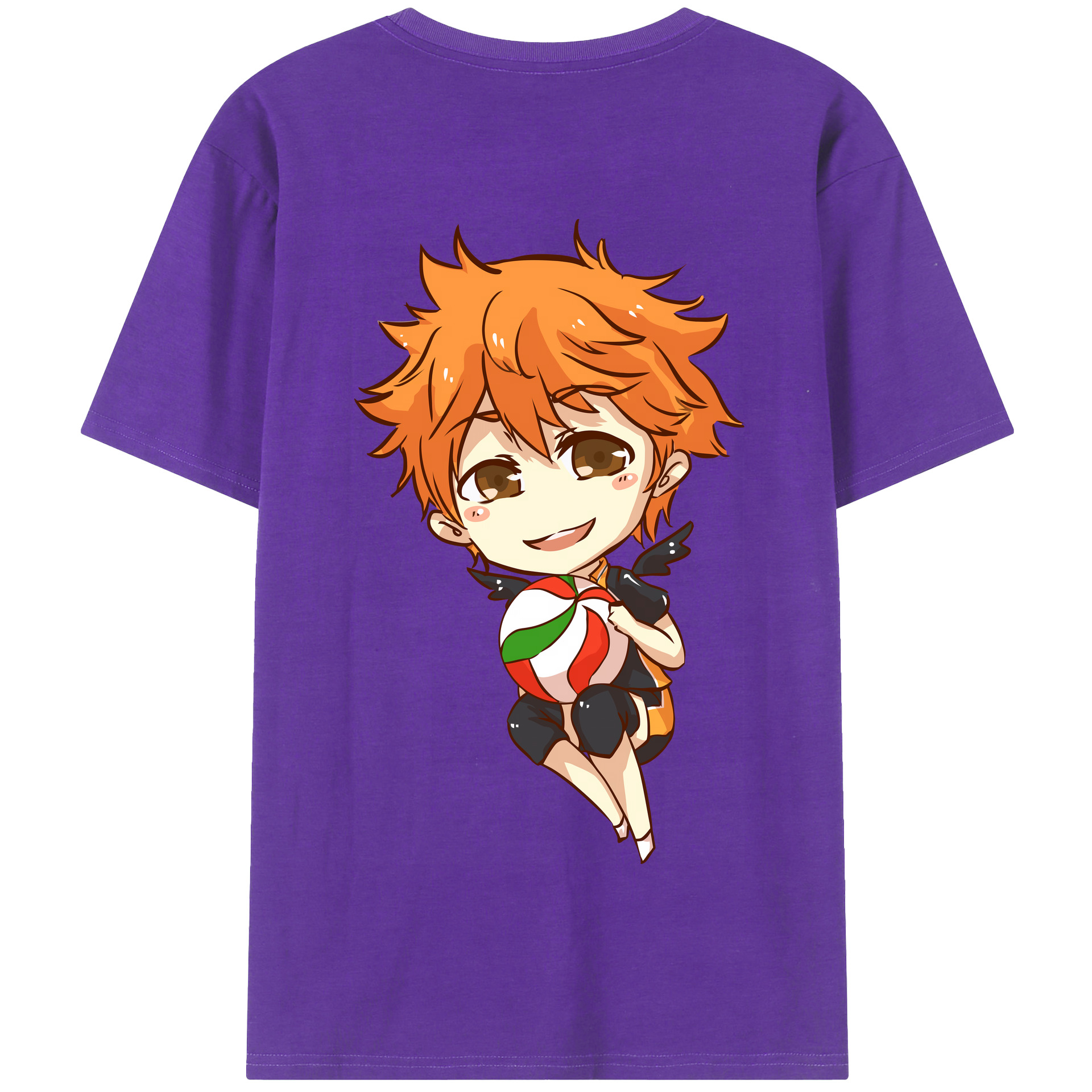 （画像用） ハイキュー!! Haikyu!! 綿100％半袖Tシャツ（背面プリント）
