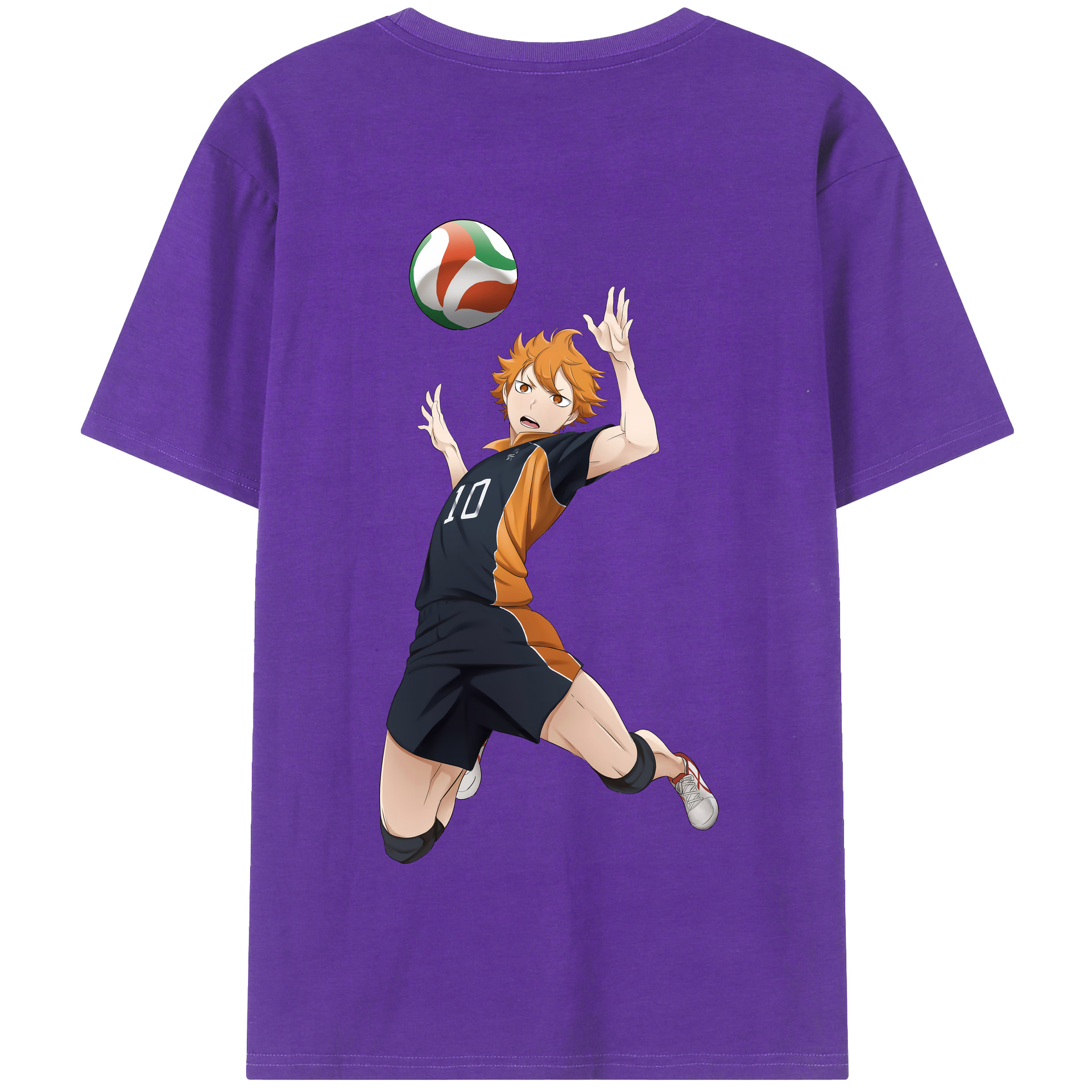 （画像用） ハイキュー!! Haikyu!! 綿100％半袖Tシャツ（背面プリント）