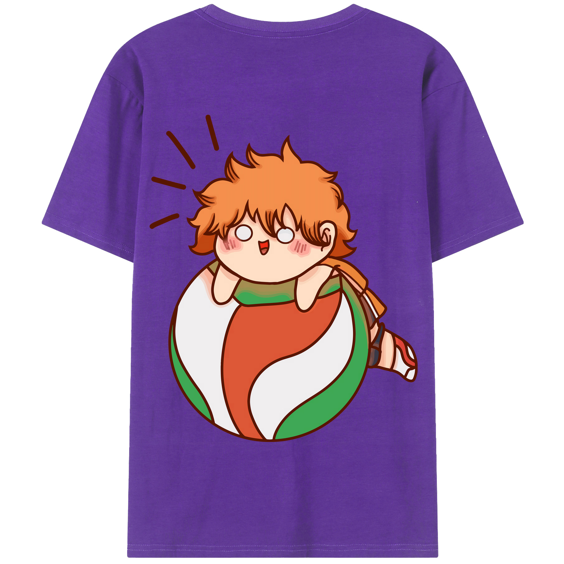 （画像用） ハイキュー!! Haikyu!! 綿100％半袖Tシャツ（背面プリント）