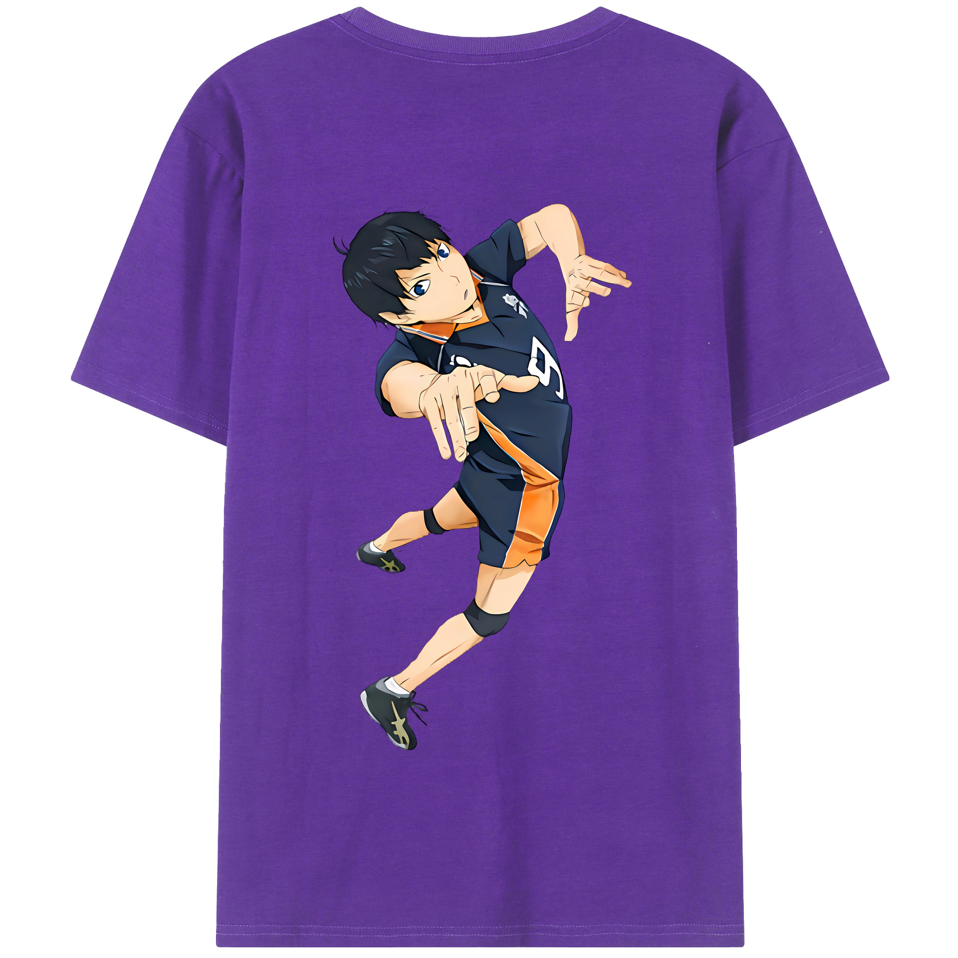 （画像用） ハイキュー!! Haikyu!! 綿100％半袖Tシャツ（背面プリント）