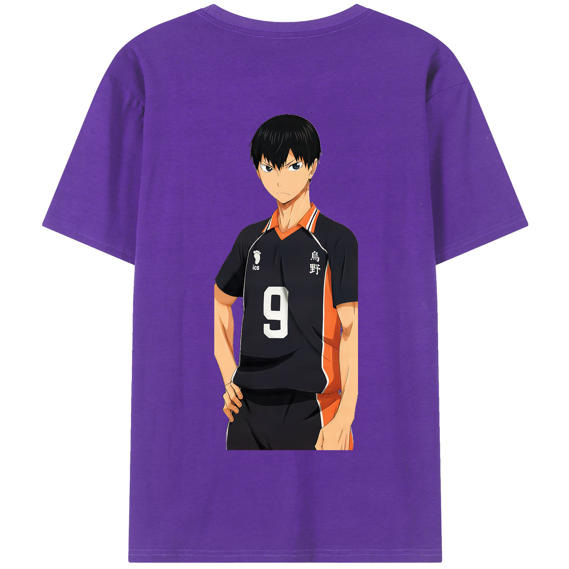 （画像用） ハイキュー!! Haikyu!! 綿100％半袖Tシャツ（背面プリント）