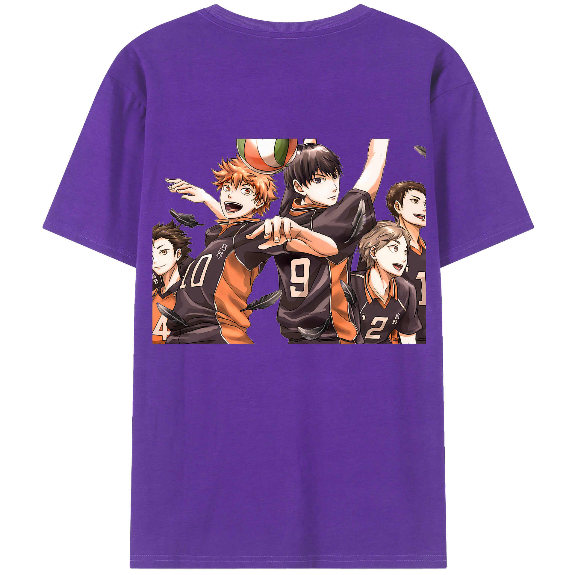 （画像用） ハイキュー!! Haikyu!! 綿100％半袖Tシャツ（背面プリント）