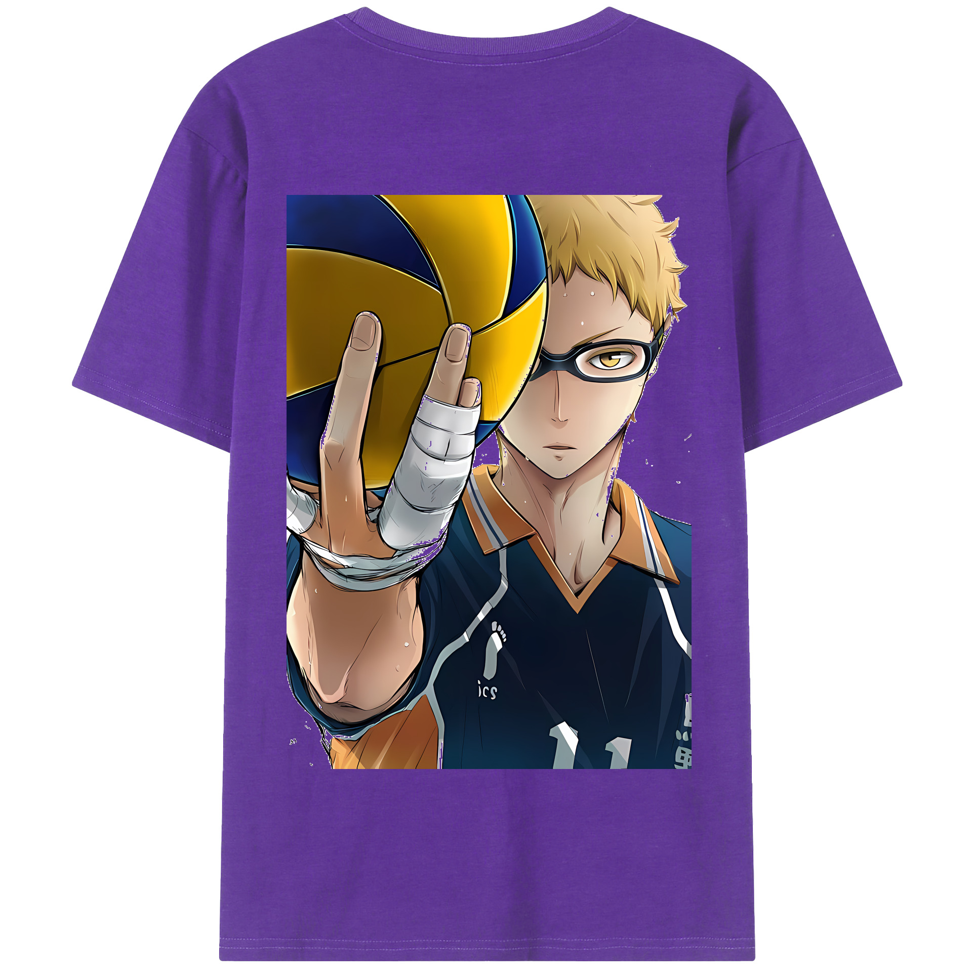 （画像用） ハイキュー!! Haikyu!! 綿100％半袖Tシャツ（背面プリント）