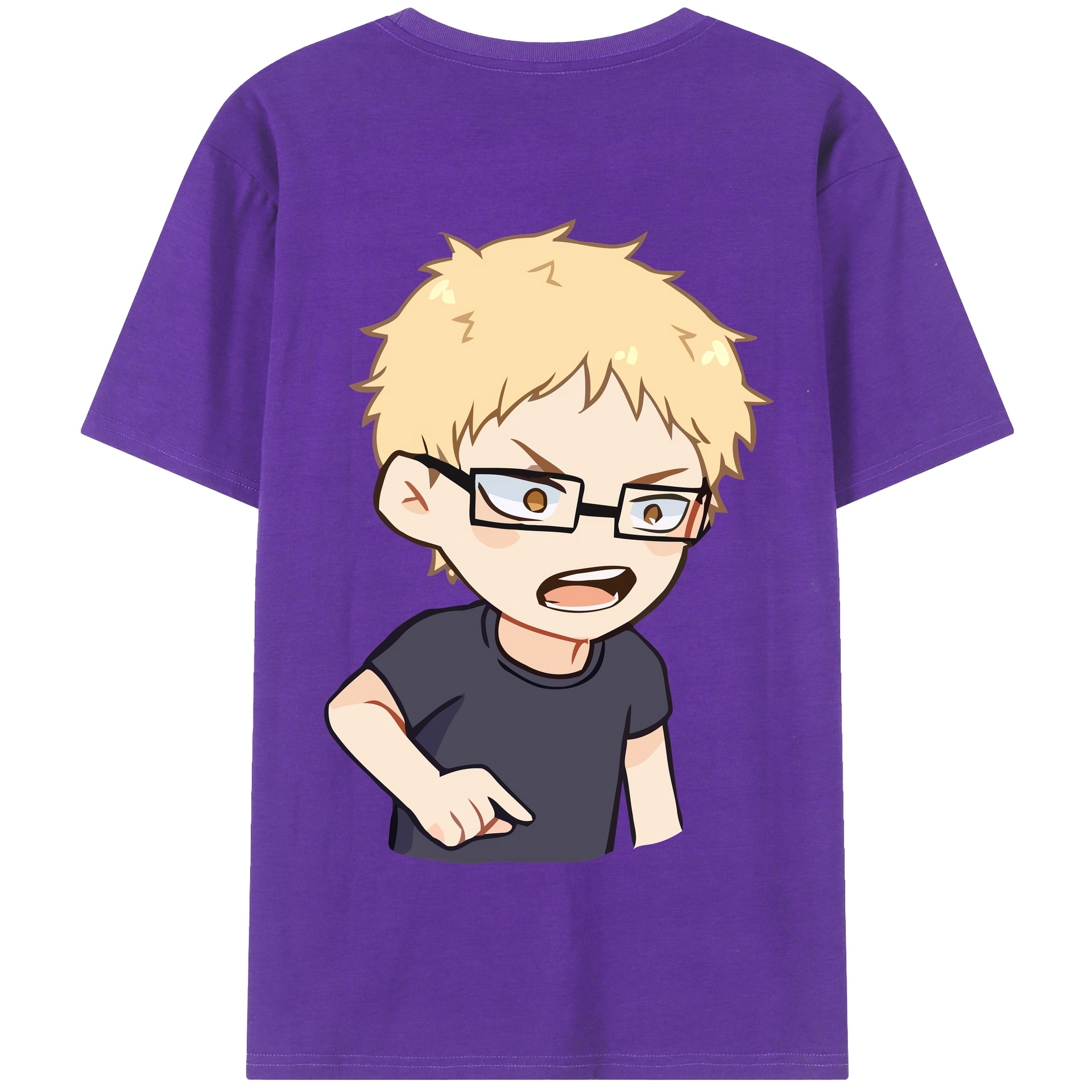 （画像用） ハイキュー!! Haikyu!! 綿100％半袖Tシャツ（背面プリント）