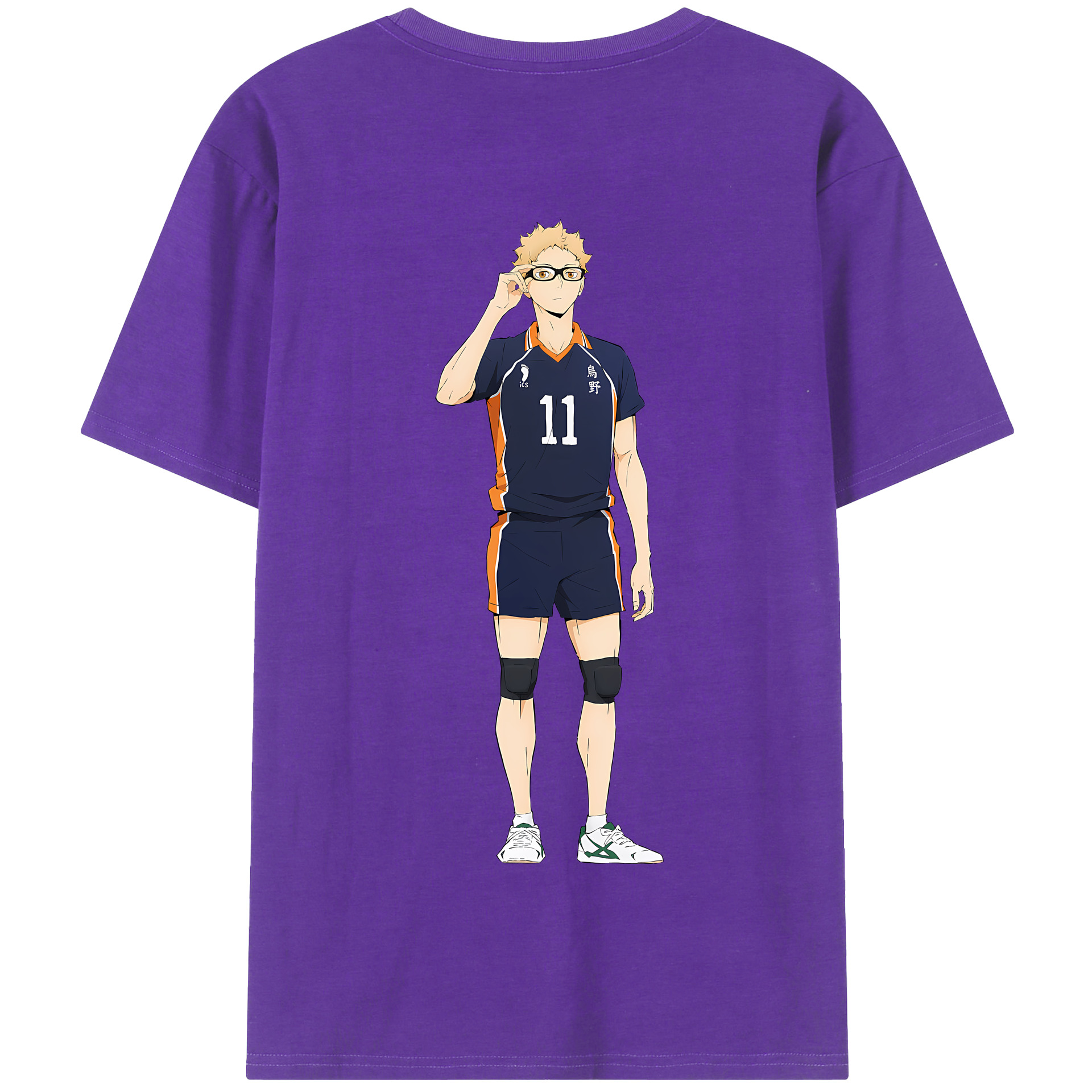 （画像用） ハイキュー!! Haikyu!! 綿100％半袖Tシャツ（背面プリント）