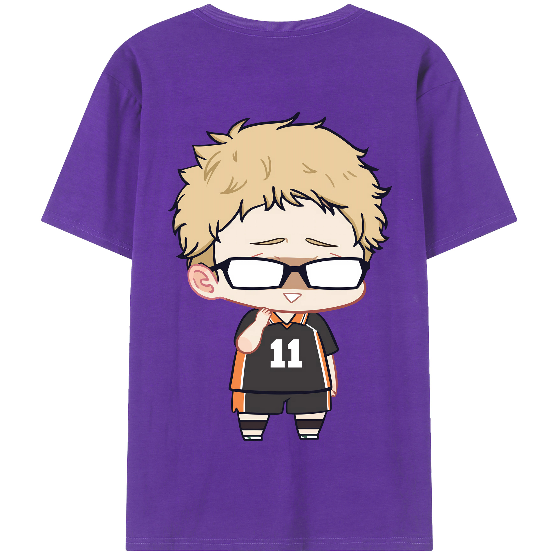 （画像用） ハイキュー!! Haikyu!! 綿100％半袖Tシャツ（背面プリント）