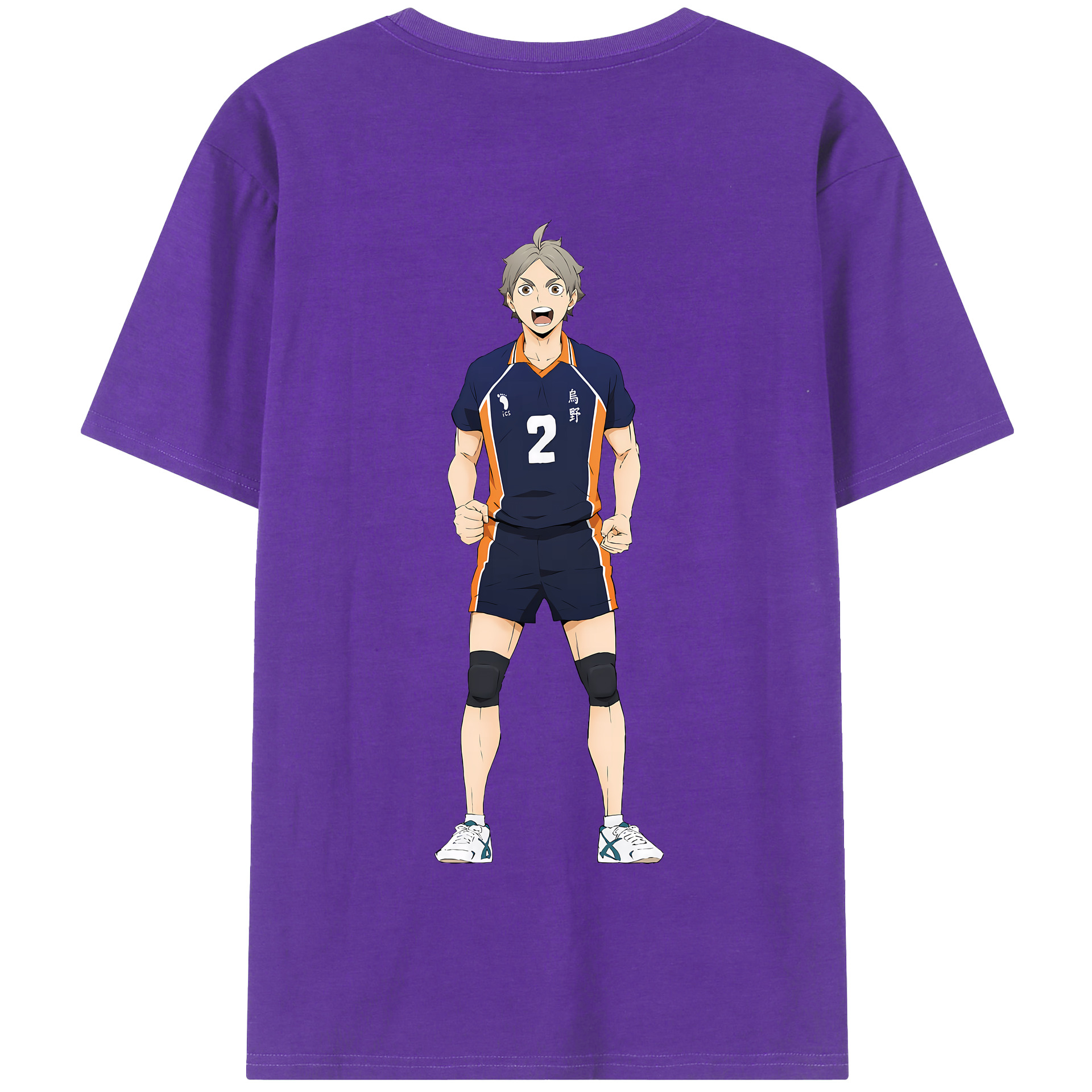 （画像用） ハイキュー!! Haikyu!! 綿100％半袖Tシャツ（背面プリント）