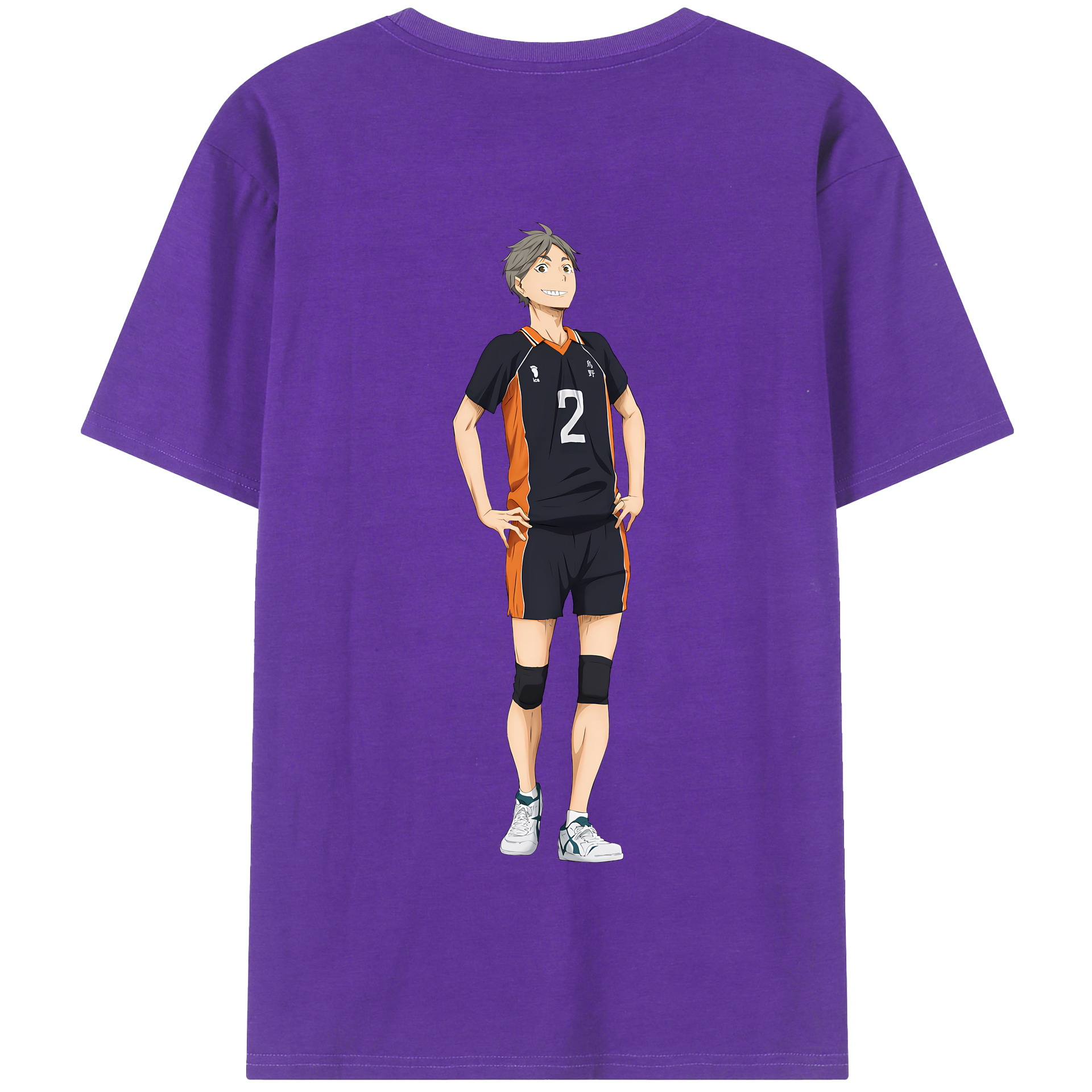 （画像用） ハイキュー!! Haikyu!! 綿100％半袖Tシャツ（背面プリント）