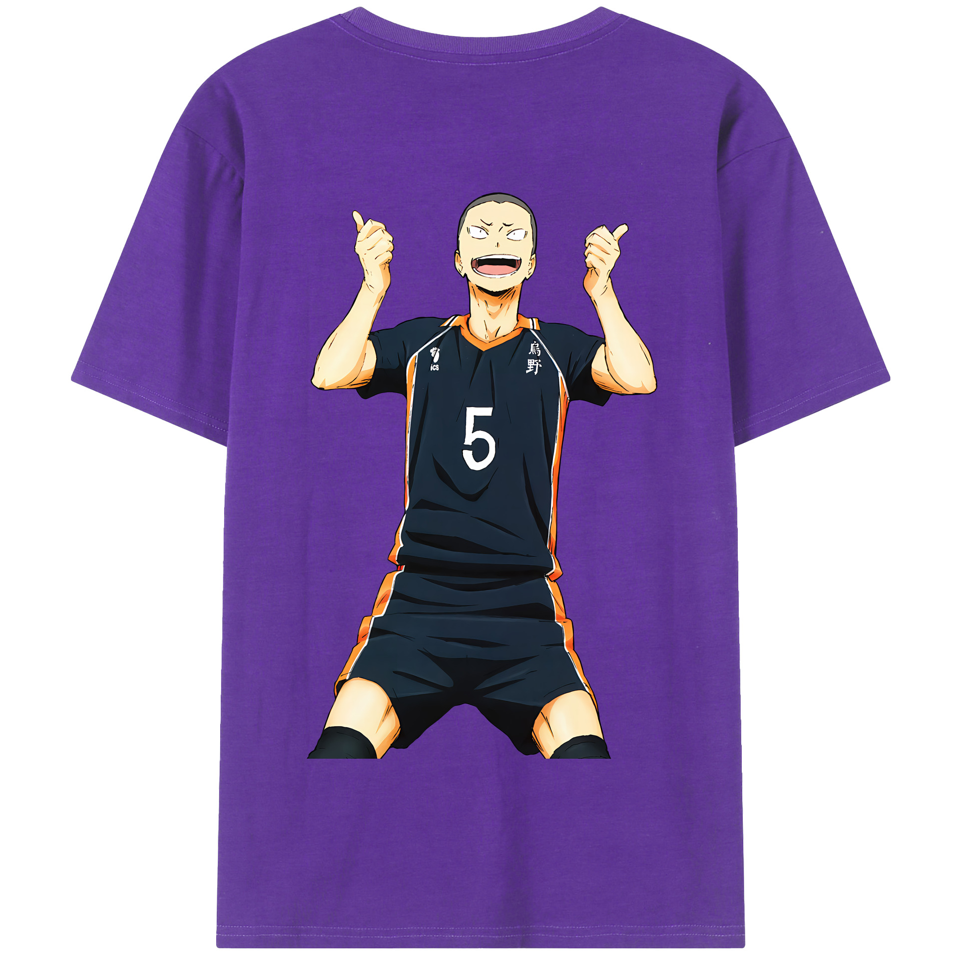 （画像用） ハイキュー!! Haikyu!! 綿100％半袖Tシャツ（背面プリント）