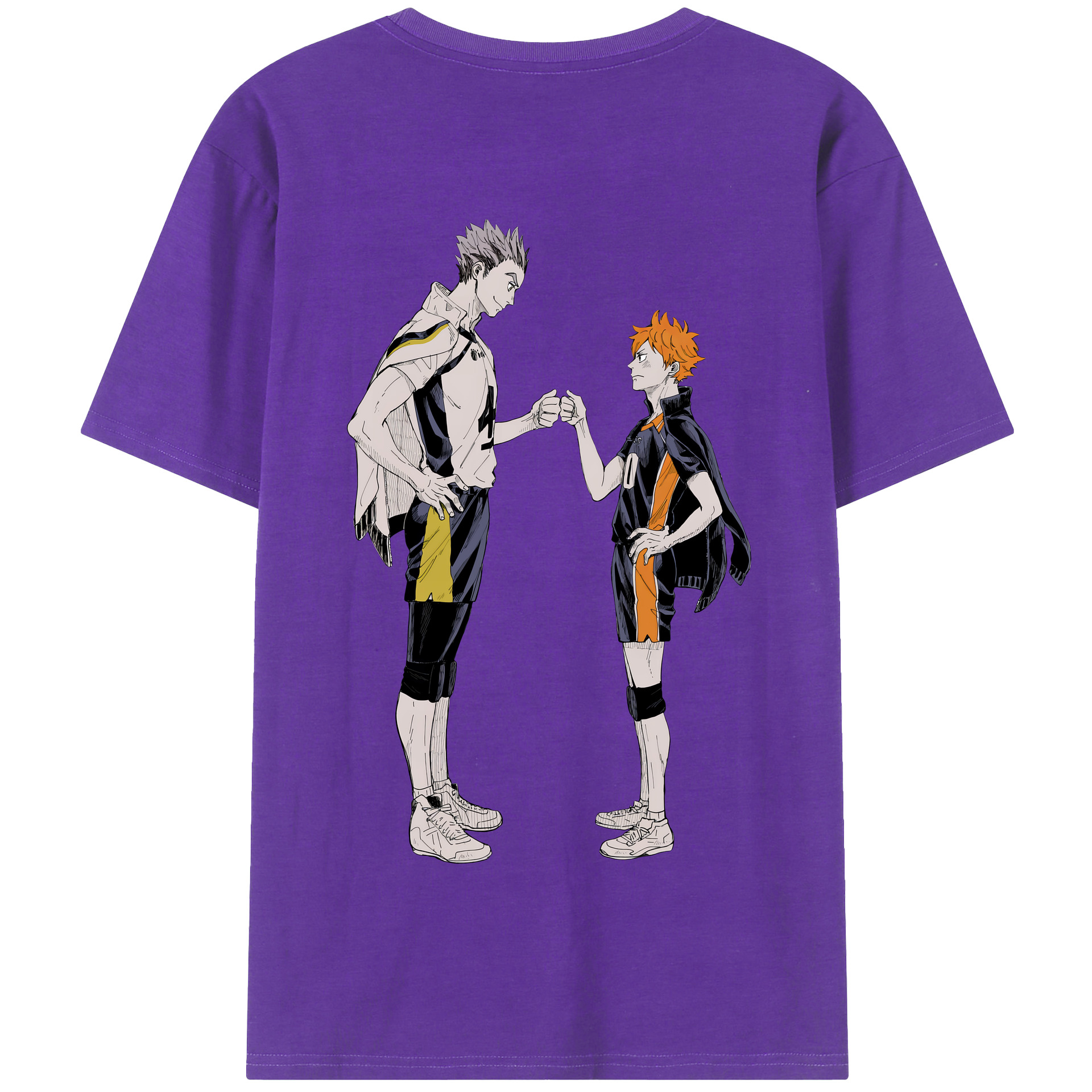 （画像用） ハイキュー!! Haikyu!! 綿100％半袖Tシャツ（背面プリント）