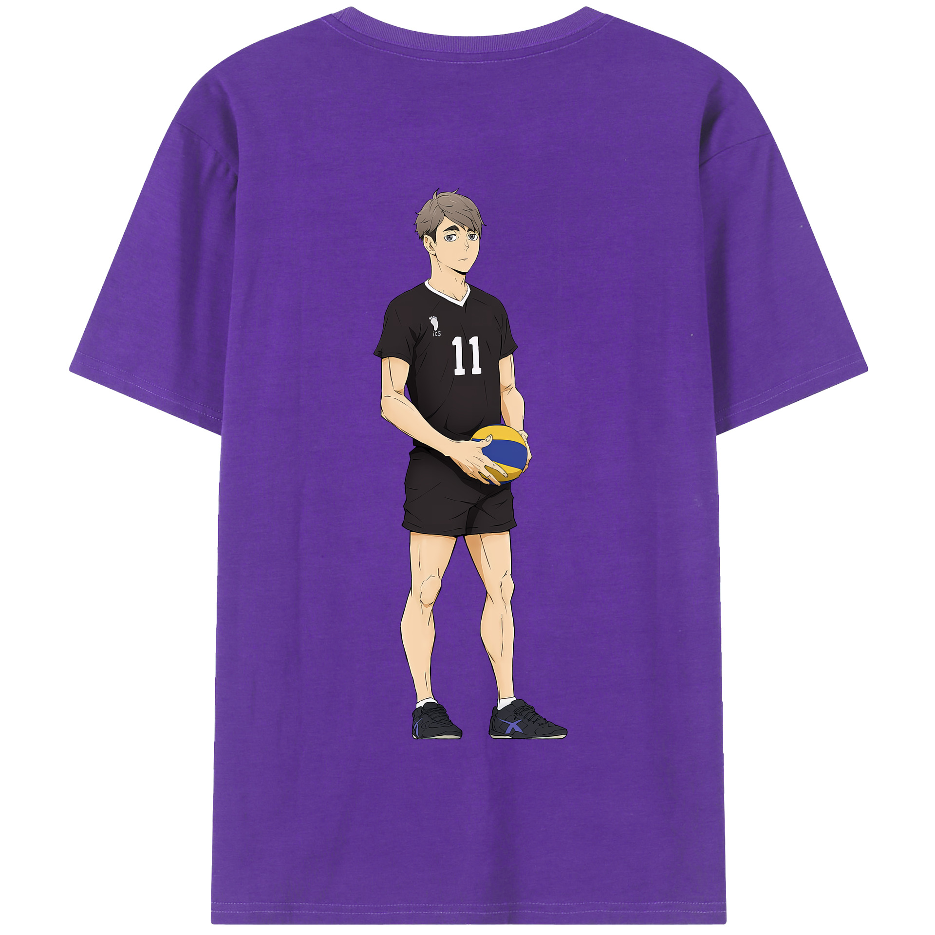 （画像用） ハイキュー!! Haikyu!! 綿100％半袖Tシャツ（背面プリント）