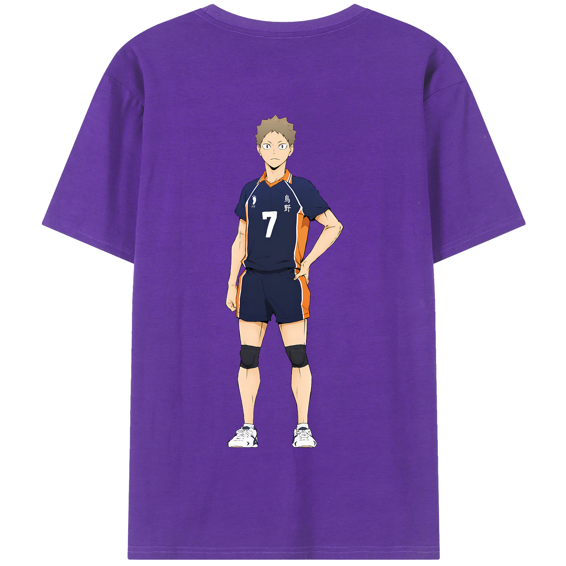 （画像用） ハイキュー!! Haikyu!! 綿100％半袖Tシャツ（背面プリント）