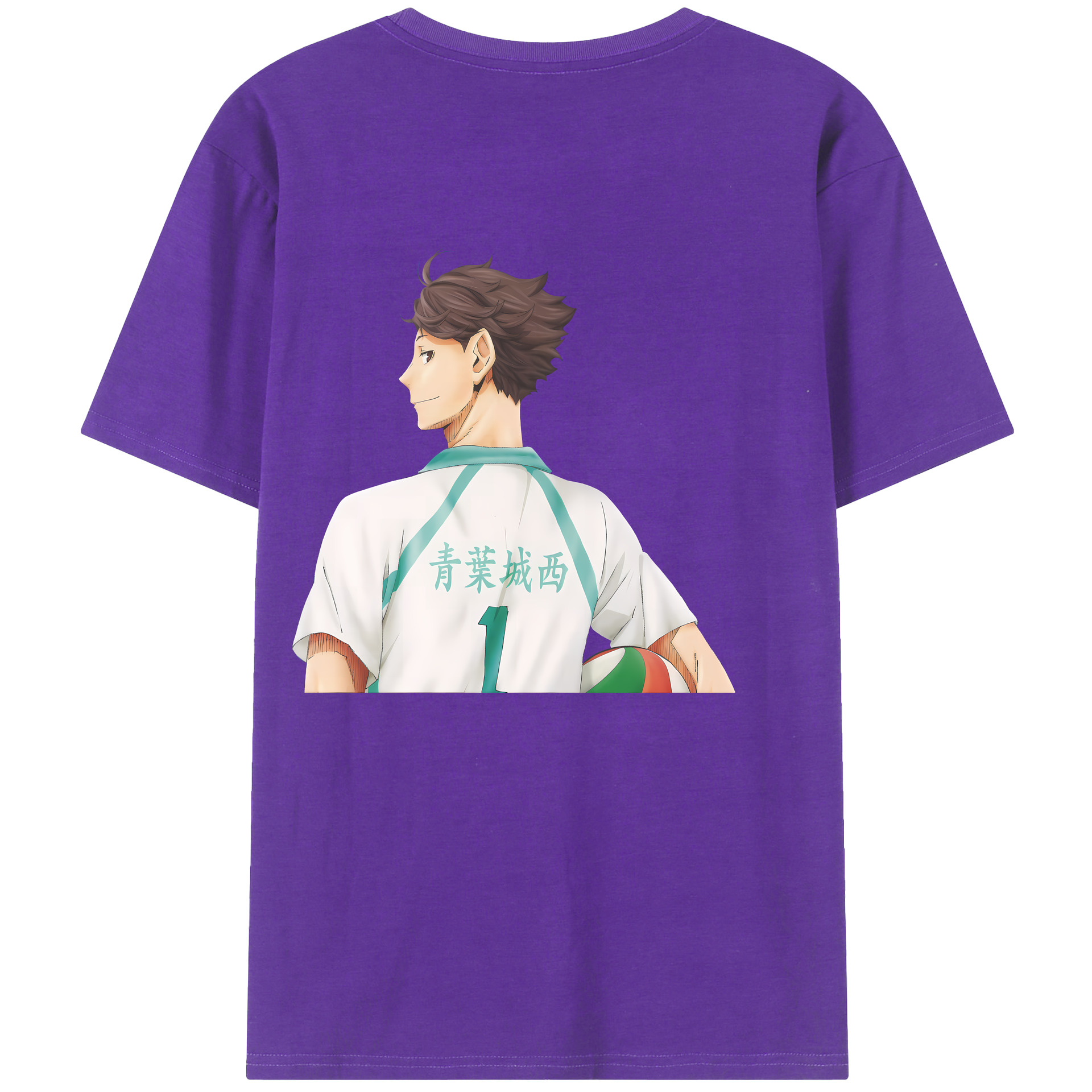 （画像用） ハイキュー!! Haikyu!! 綿100％半袖Tシャツ（背面プリント）