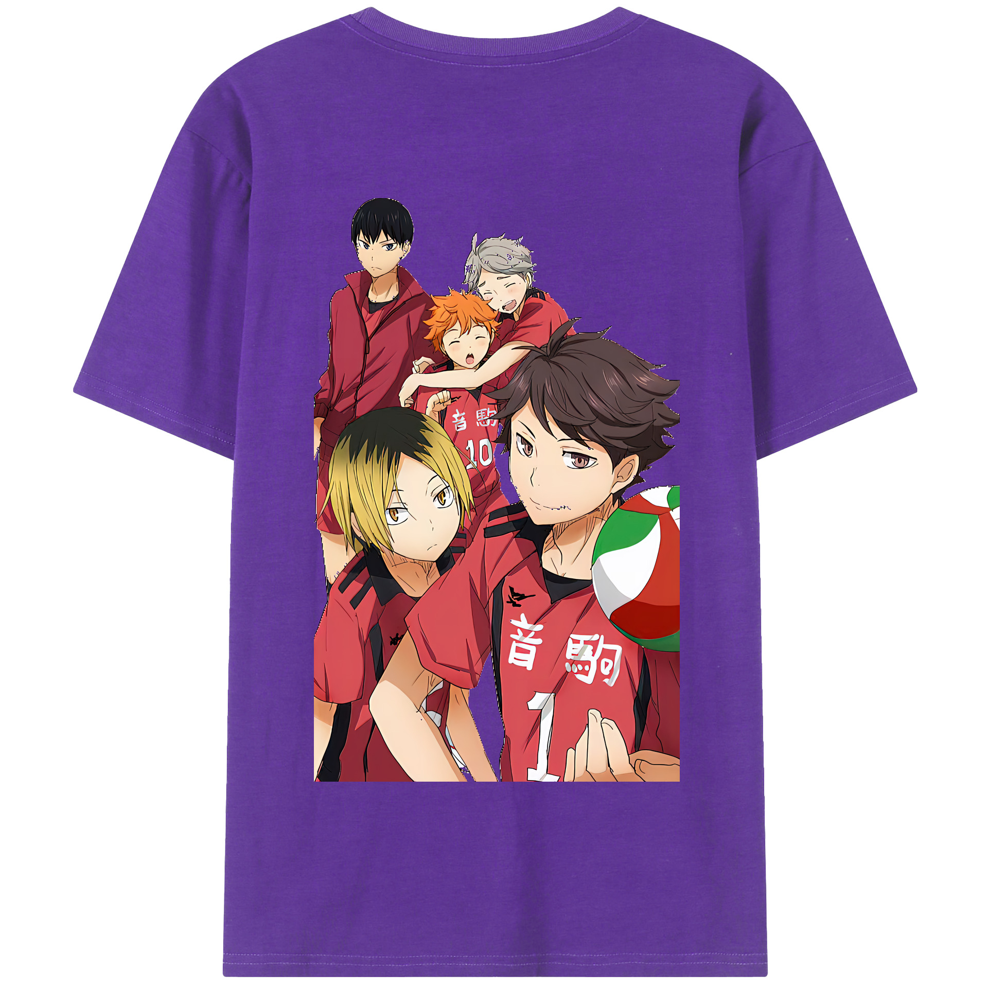 （画像用） ハイキュー!! Haikyu!! 綿100％半袖Tシャツ（背面プリント）