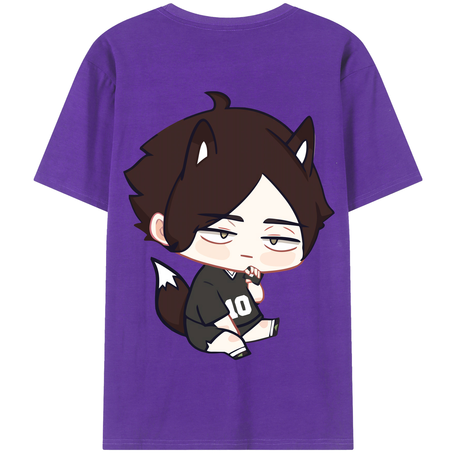 （画像用） ハイキュー!! Haikyu!! 綿100％半袖Tシャツ（背面プリント）