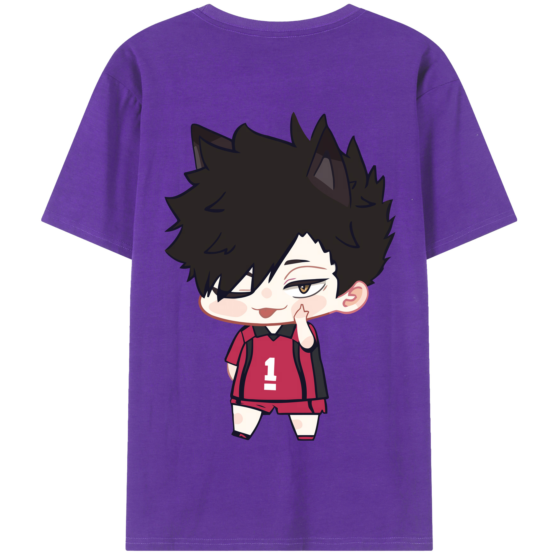 （画像用） ハイキュー!! Haikyu!! 綿100％半袖Tシャツ（背面プリント）