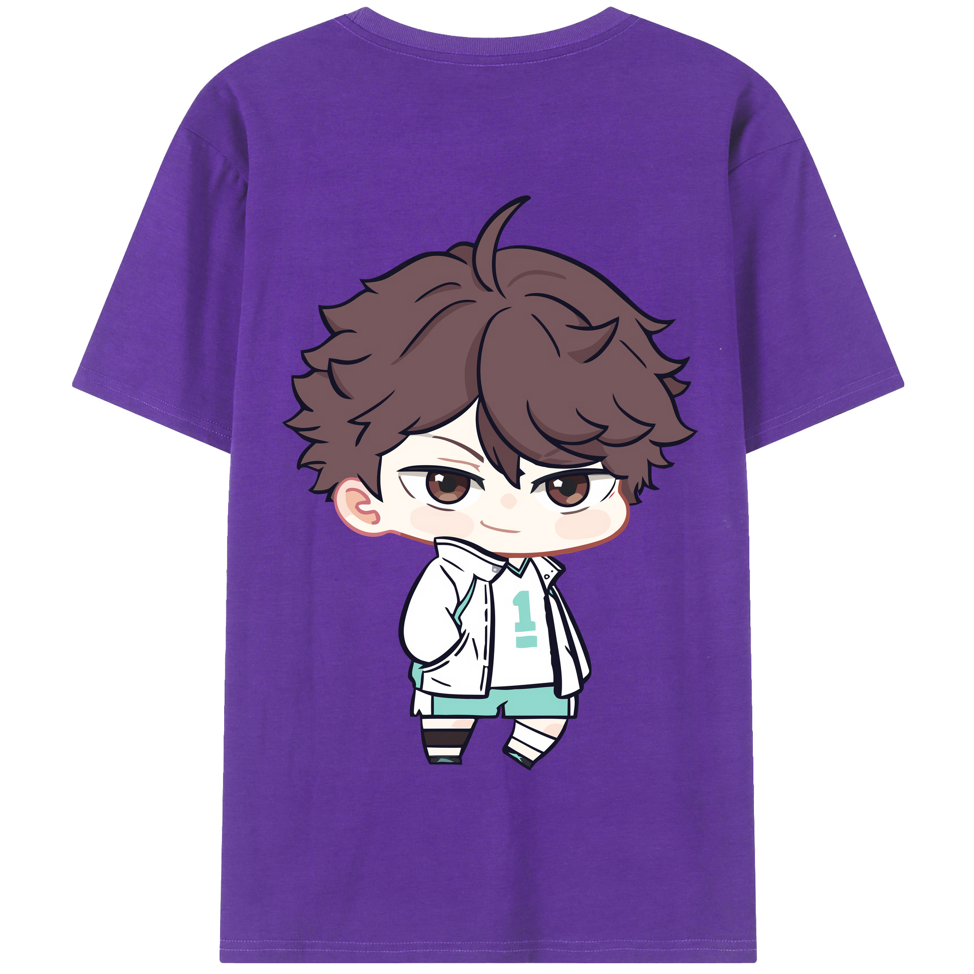 （画像用） ハイキュー!! Haikyu!! 綿100％半袖Tシャツ（背面プリント）