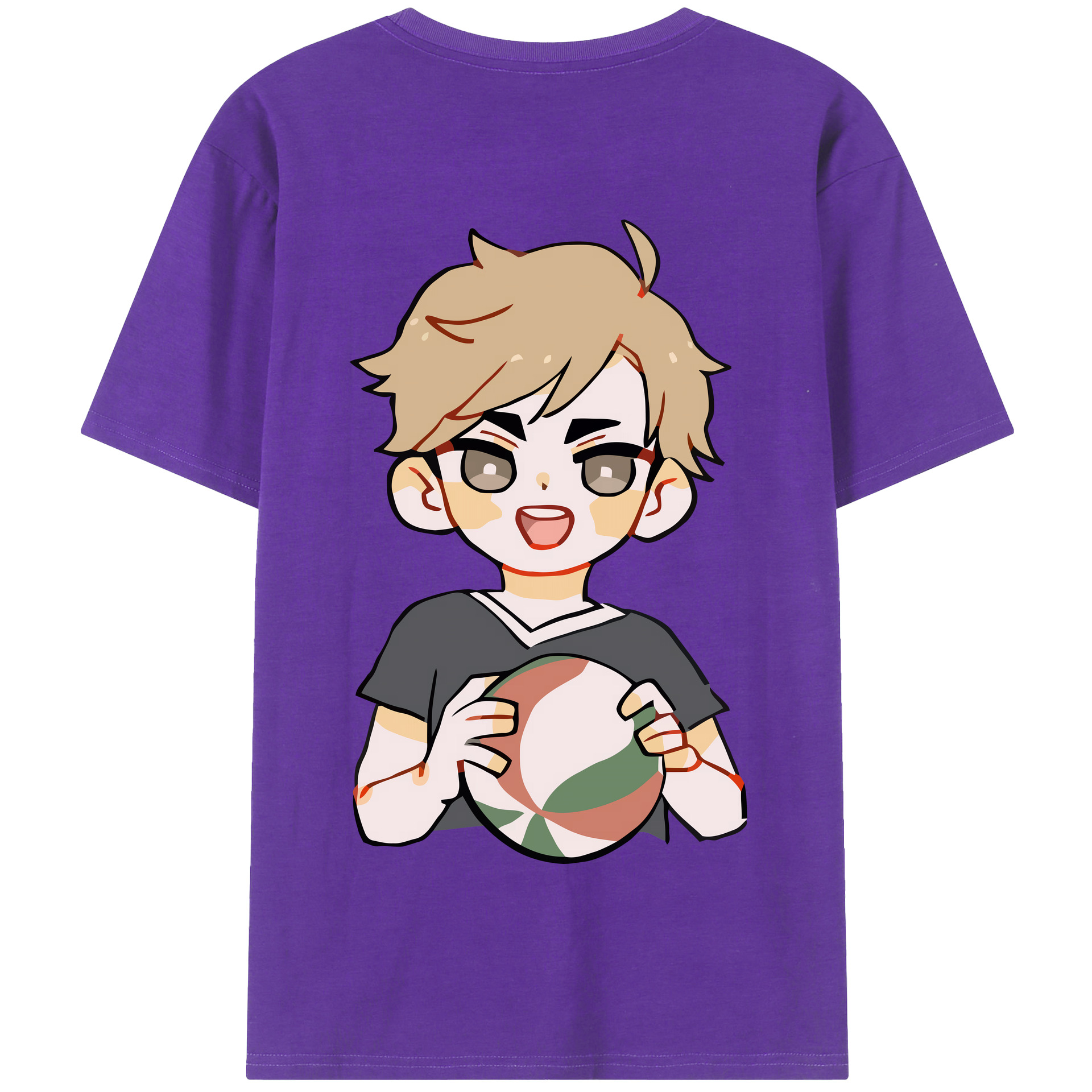 （画像用） ハイキュー!! Haikyu!! 綿100％半袖Tシャツ（背面プリント）