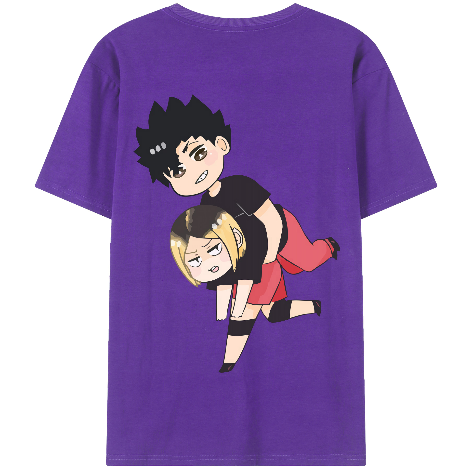 （画像用） ハイキュー!! Haikyu!! 綿100％半袖Tシャツ（背面プリント）