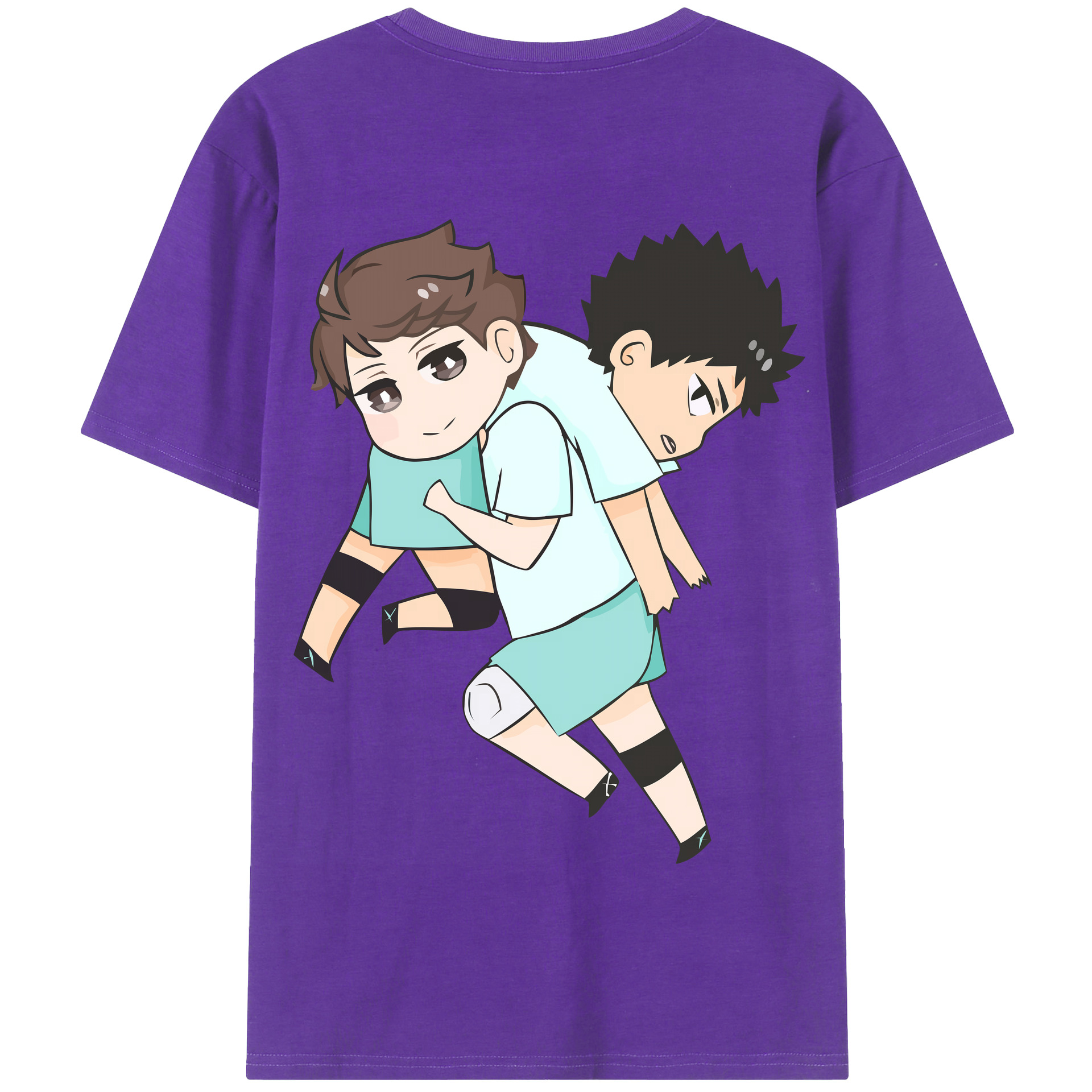（画像用） ハイキュー!! Haikyu!! 綿100％半袖Tシャツ（背面プリント）