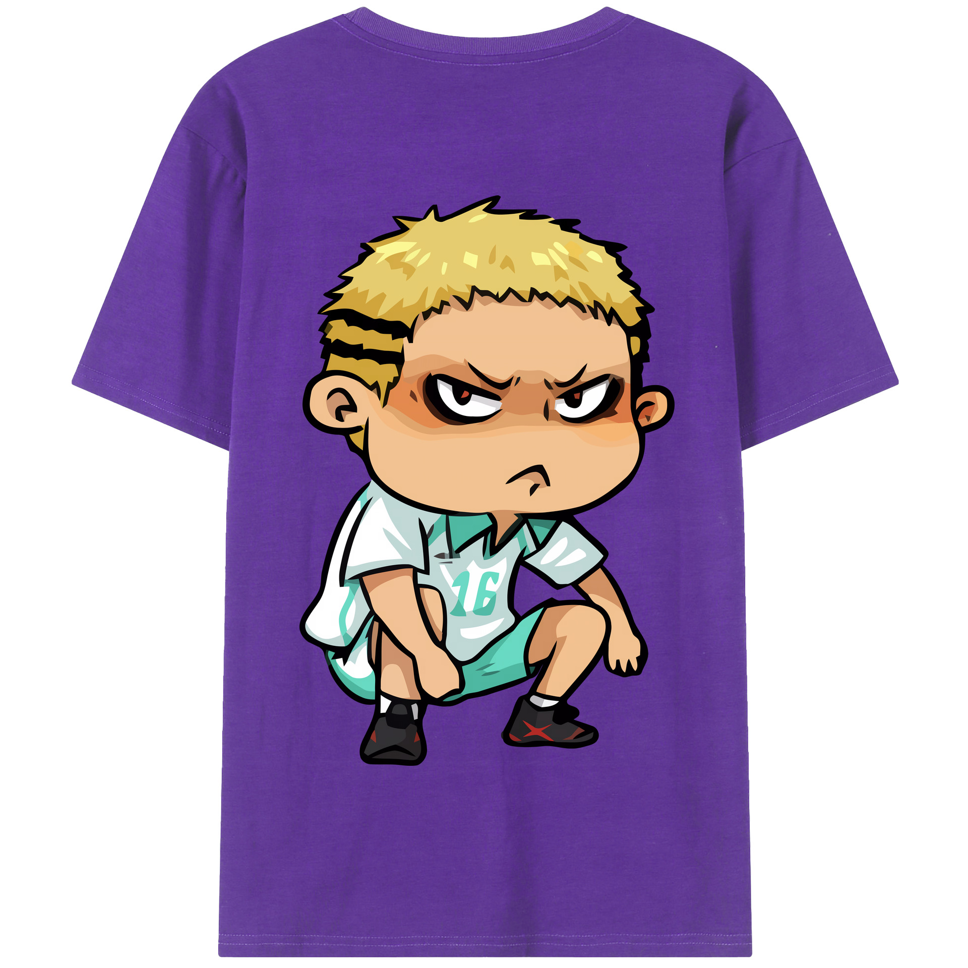 （画像用） ハイキュー!! Haikyu!! 綿100％半袖Tシャツ（背面プリント）