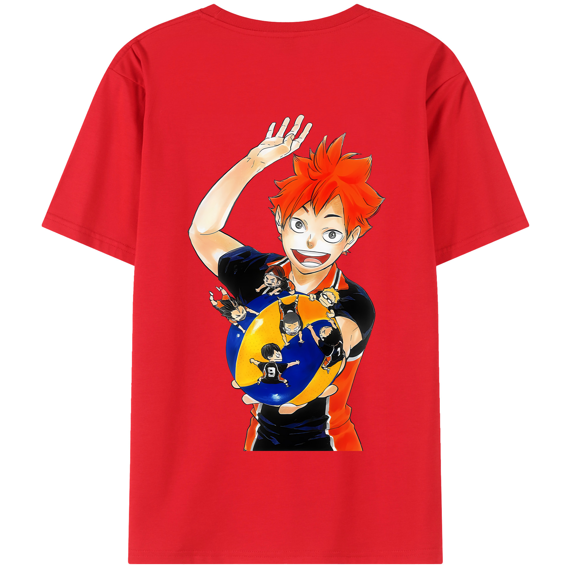 （画像用） ハイキュー!! Haikyu!! 綿100％半袖Tシャツ（背面プリント）