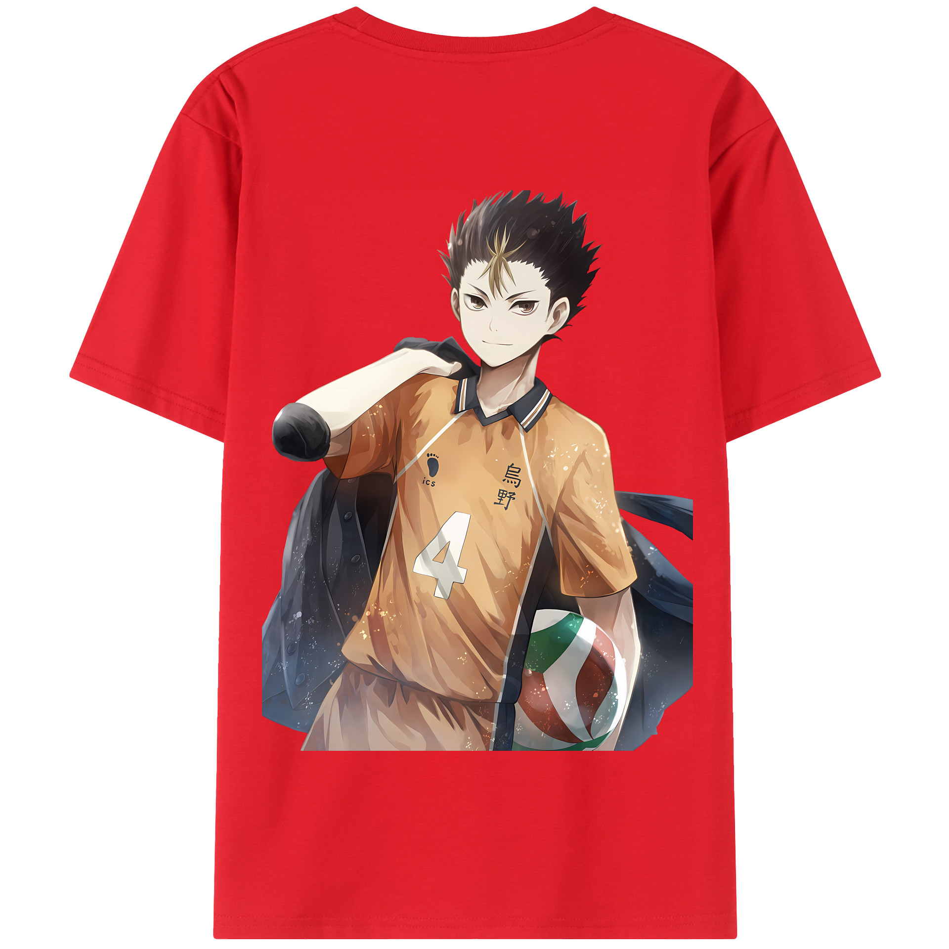 （画像用） ハイキュー!! Haikyu!! 綿100％半袖Tシャツ（背面プリント）