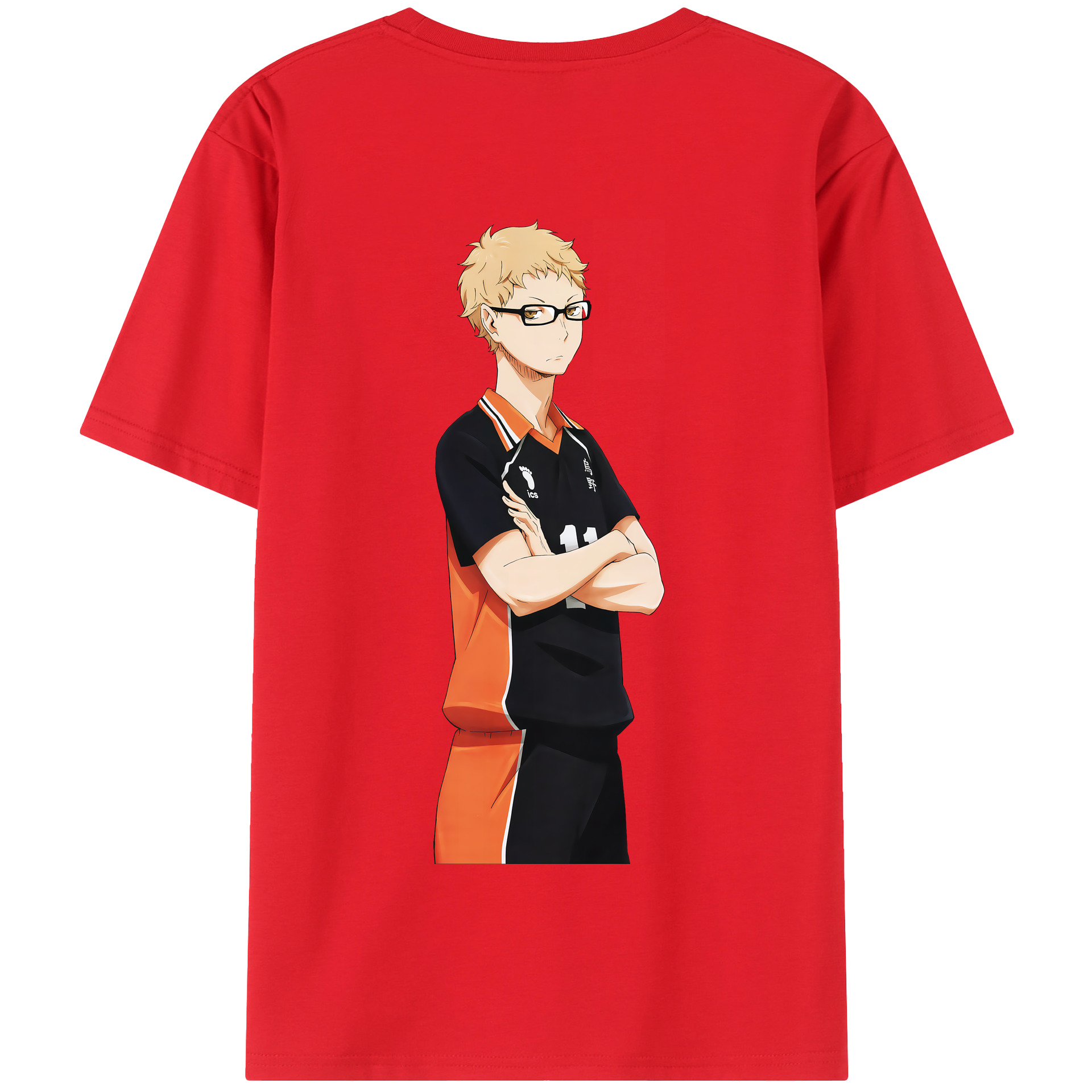 （画像用） ハイキュー!! Haikyu!! 綿100％半袖Tシャツ（背面プリント）