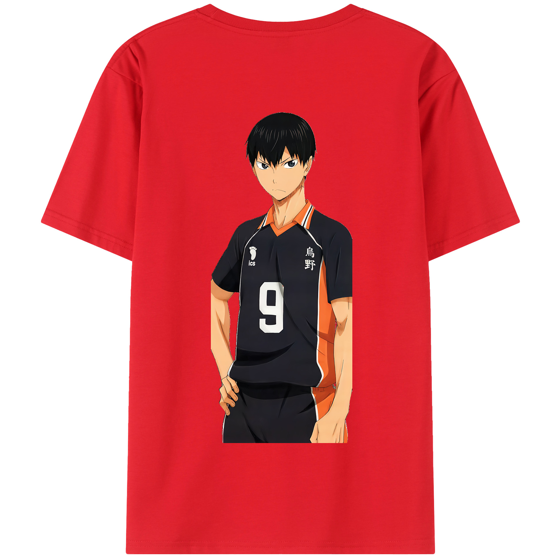 （画像用） ハイキュー!! Haikyu!! 綿100％半袖Tシャツ（背面プリント）