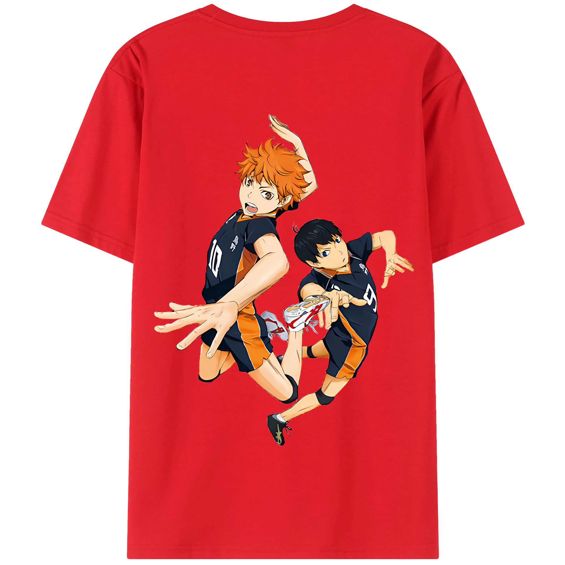 （画像用） ハイキュー!! Haikyu!! 綿100％半袖Tシャツ（背面プリント）