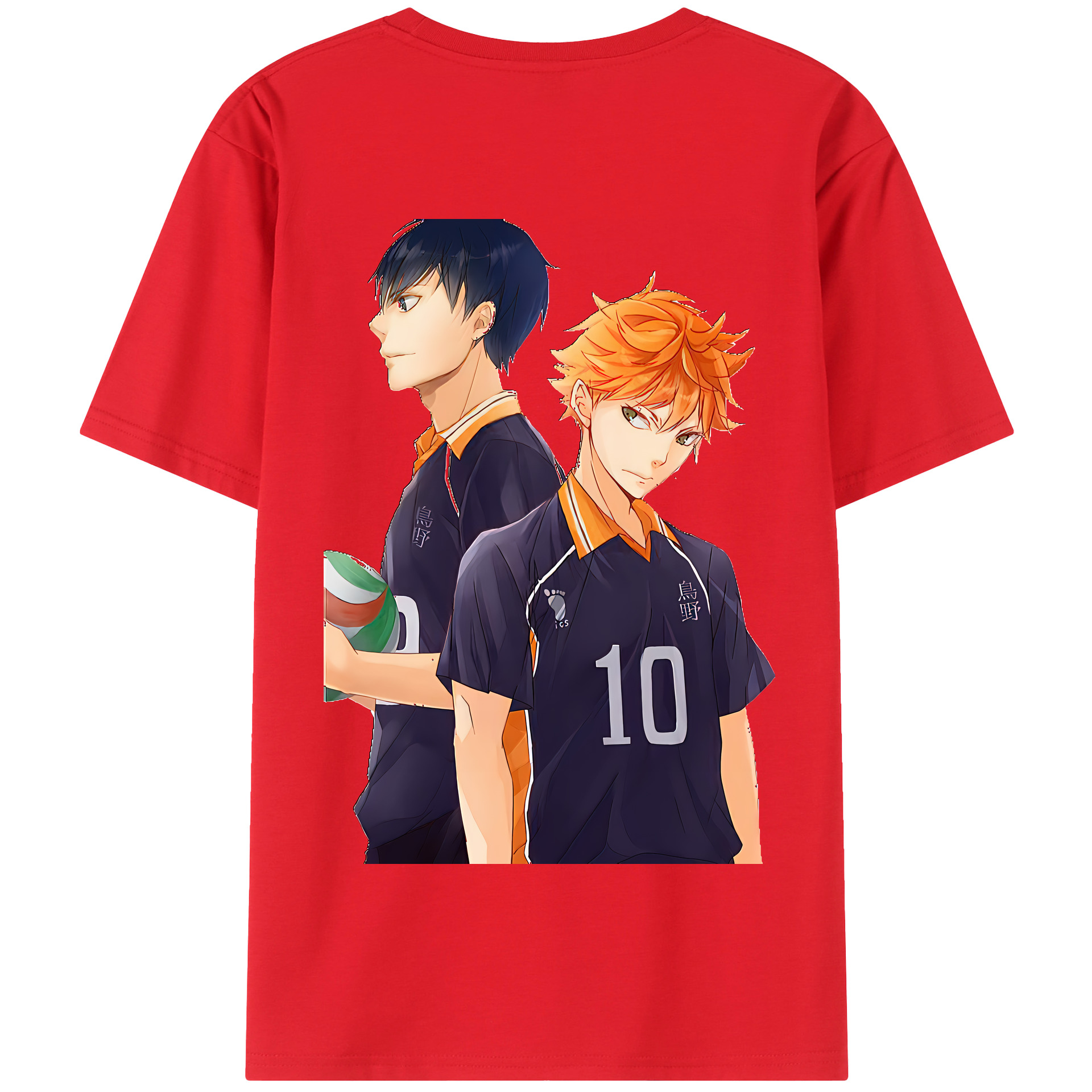 （画像用） ハイキュー!! Haikyu!! 綿100％半袖Tシャツ（背面プリント）