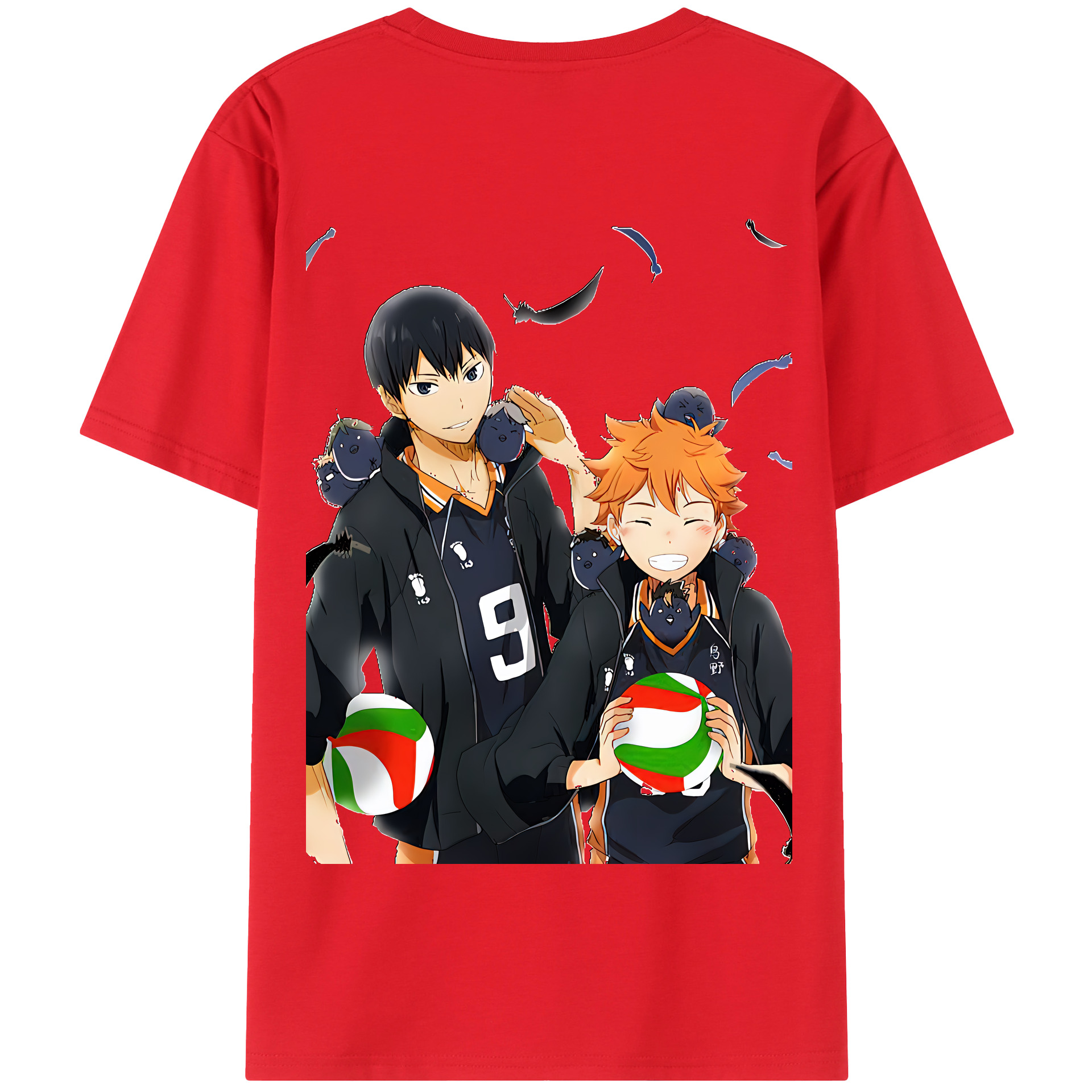 （画像用） ハイキュー!! Haikyu!! 綿100％半袖Tシャツ（背面プリント）