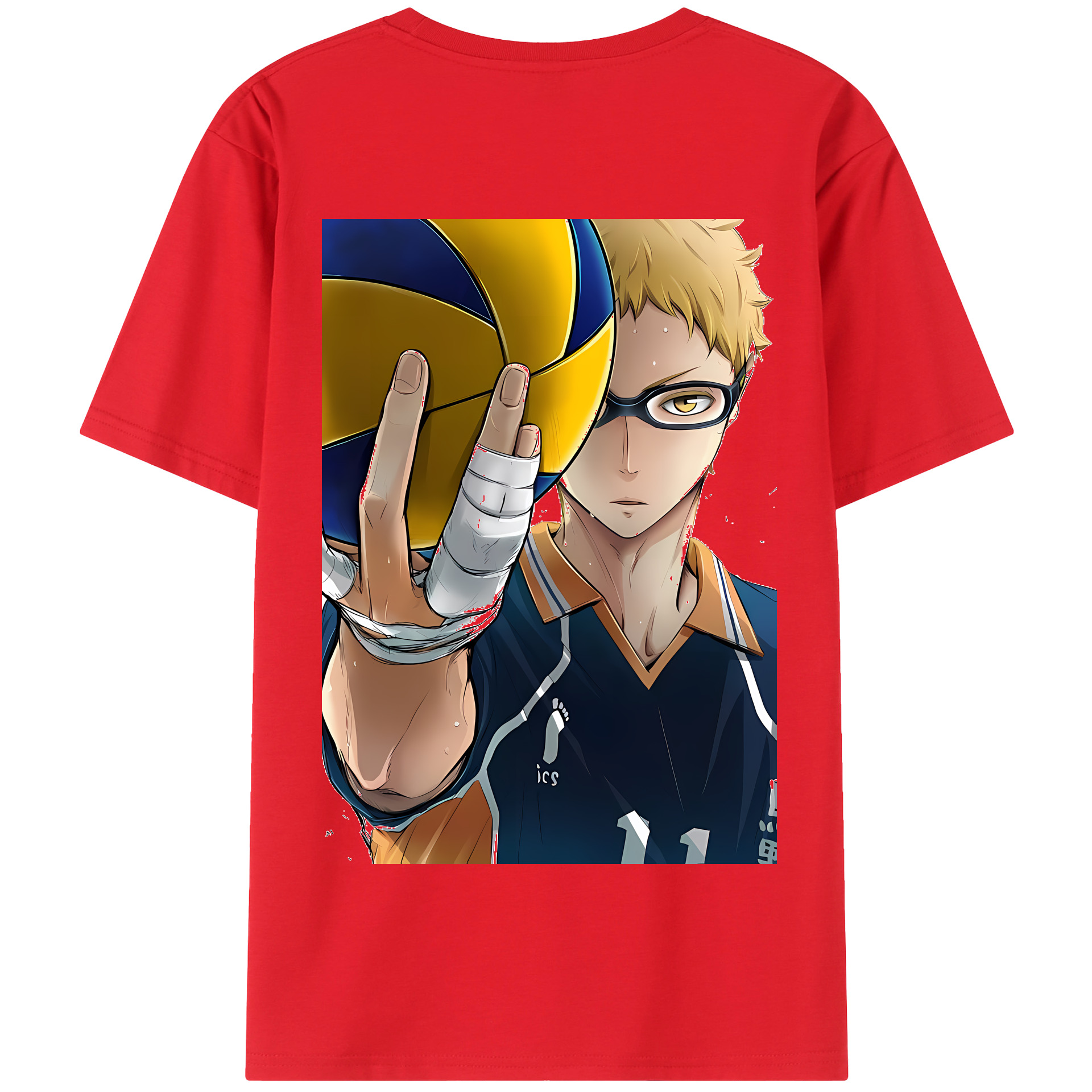 （画像用） ハイキュー!! Haikyu!! 綿100％半袖Tシャツ（背面プリント）