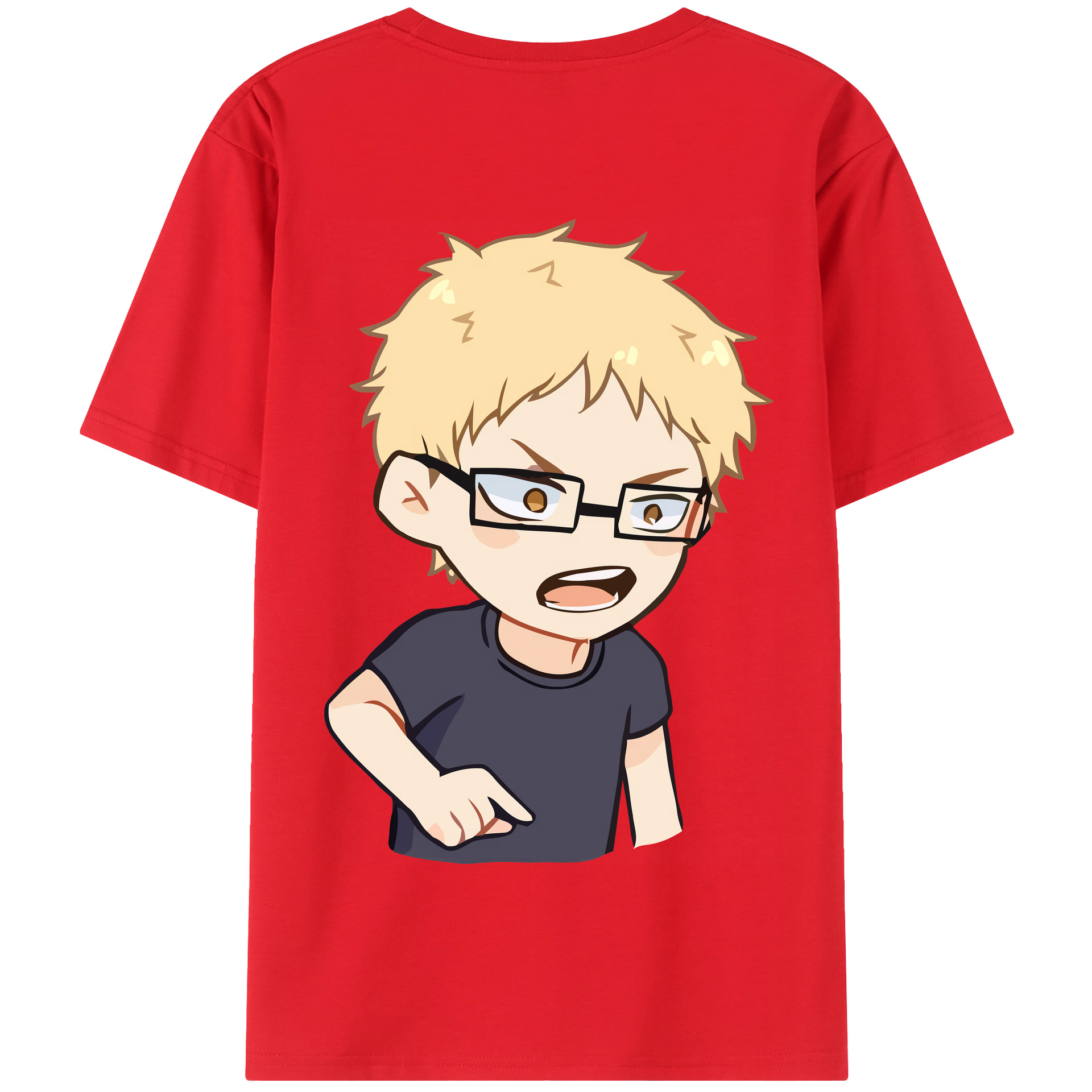 （画像用） ハイキュー!! Haikyu!! 綿100％半袖Tシャツ（背面プリント）