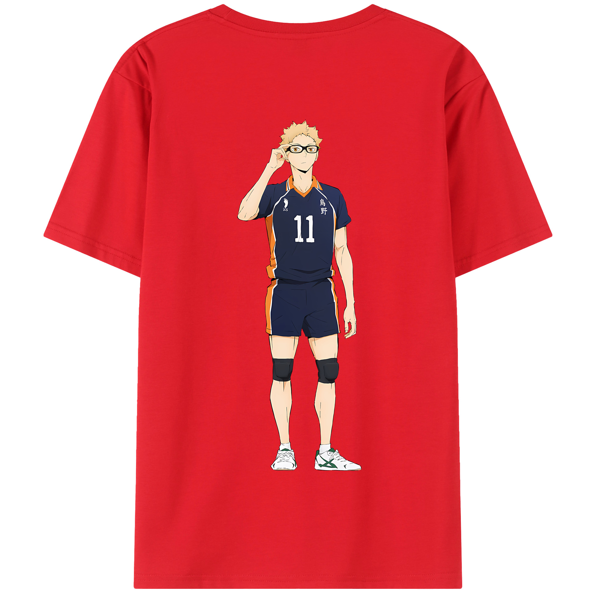 （画像用） ハイキュー!! Haikyu!! 綿100％半袖Tシャツ（背面プリント）