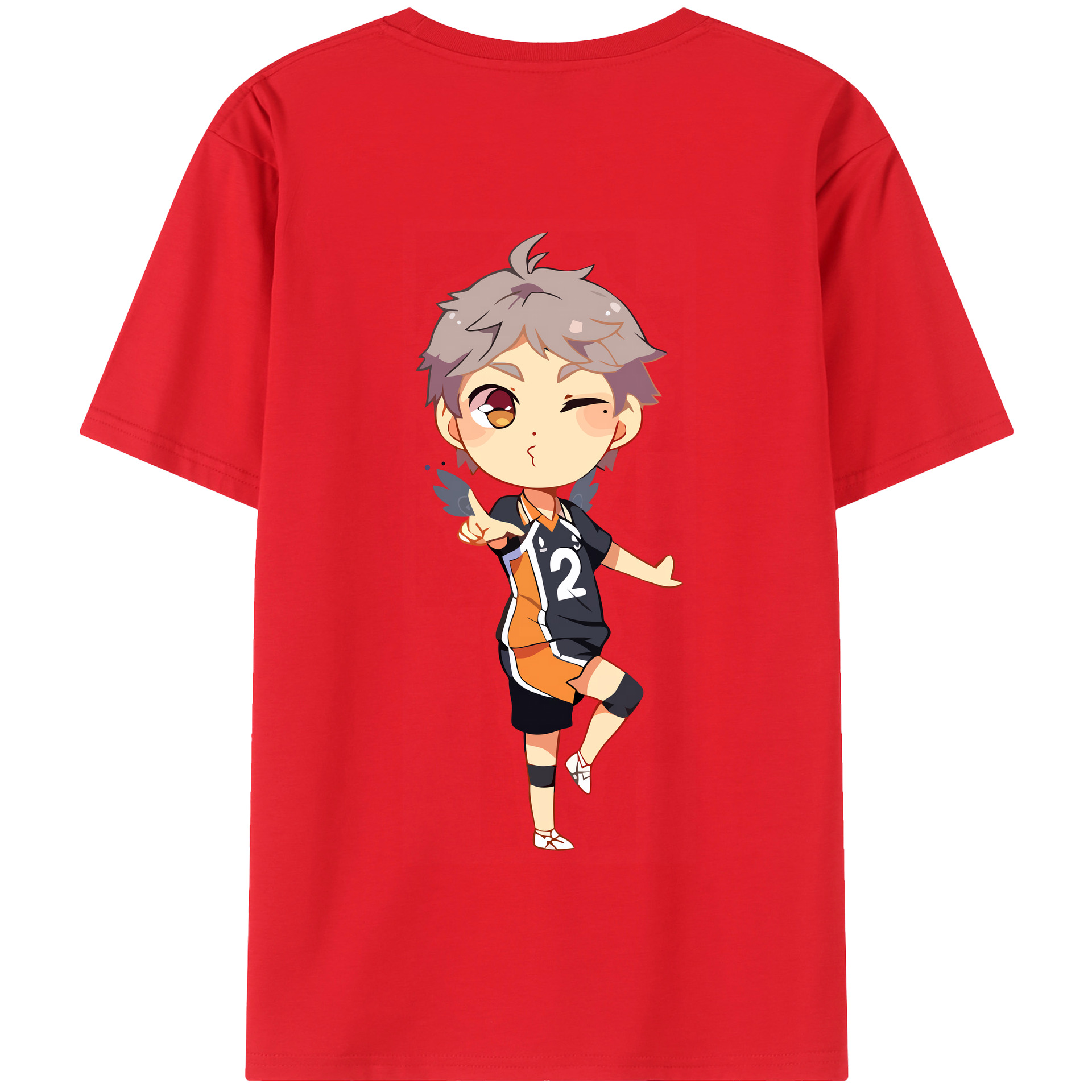 （画像用） ハイキュー!! Haikyu!! 綿100％半袖Tシャツ（背面プリント）