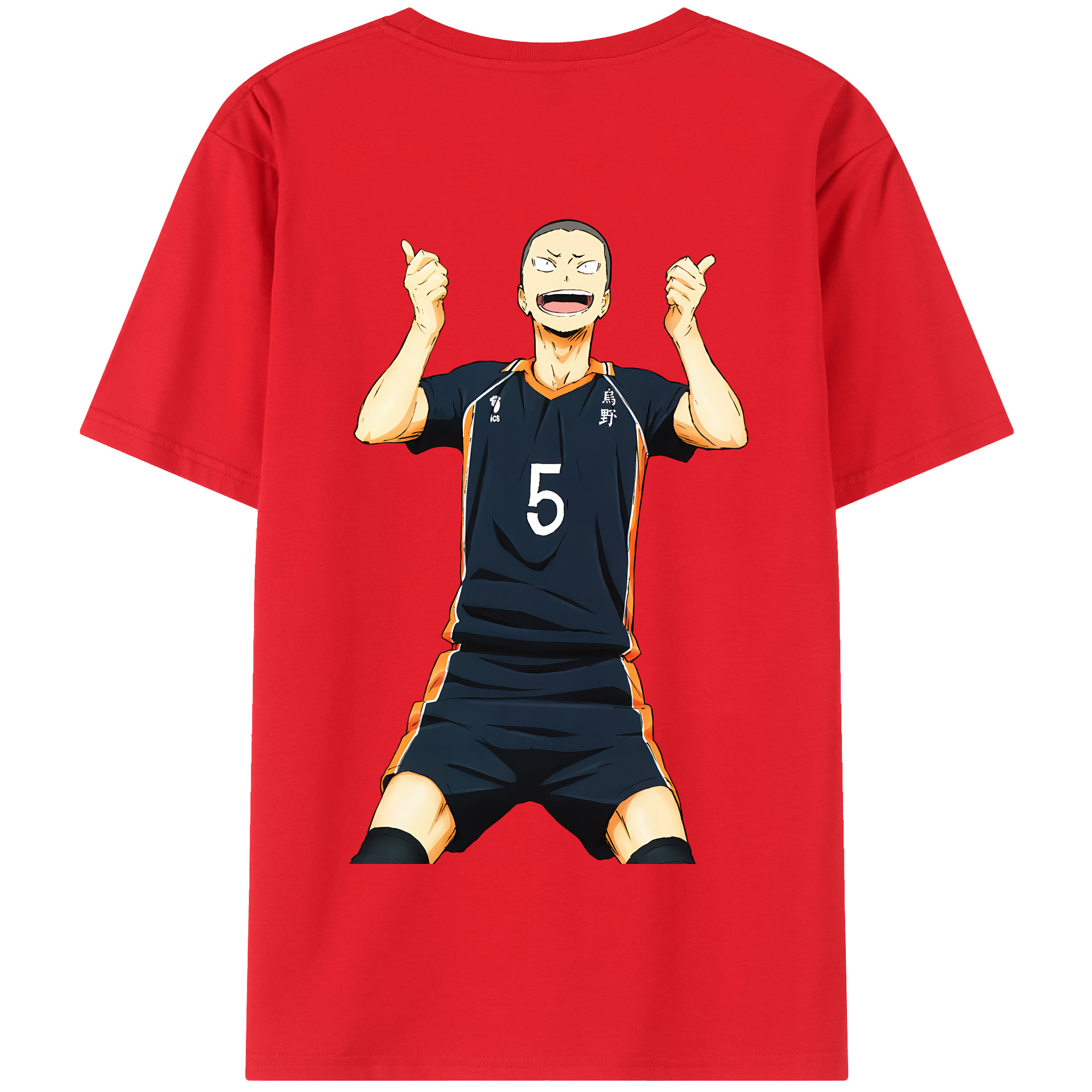 （画像用） ハイキュー!! Haikyu!! 綿100％半袖Tシャツ（背面プリント）