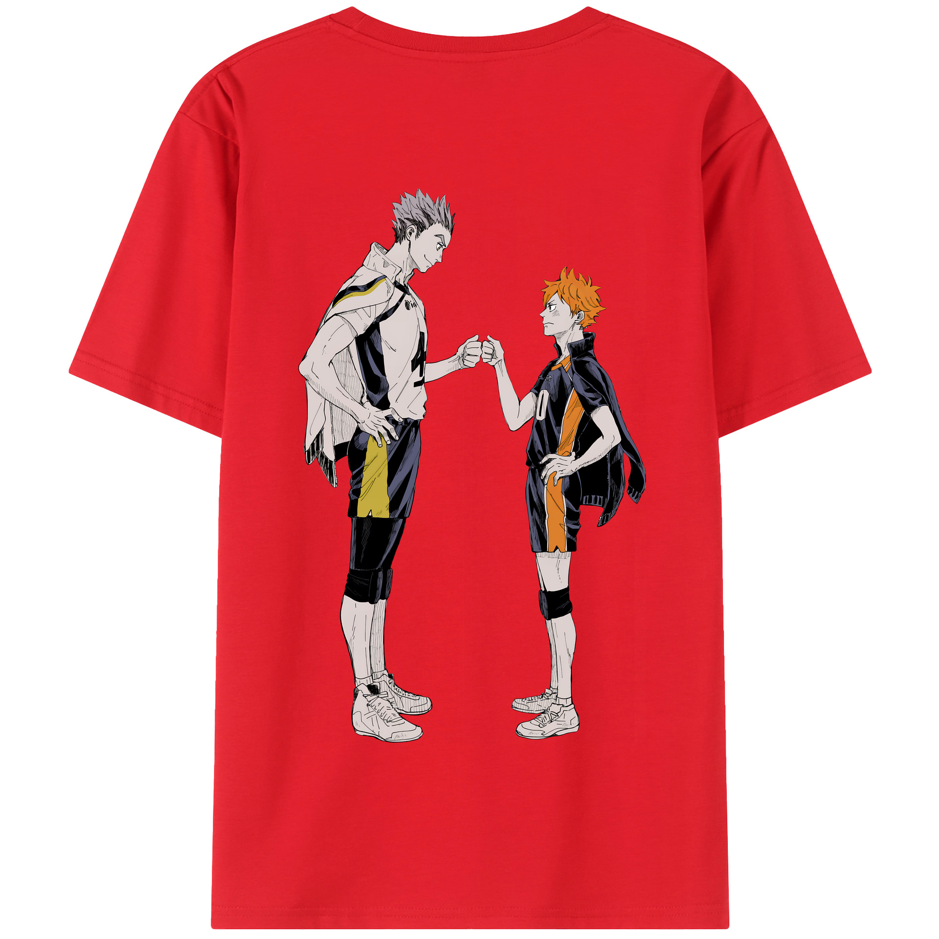 （画像用） ハイキュー!! Haikyu!! 綿100％半袖Tシャツ（背面プリント）