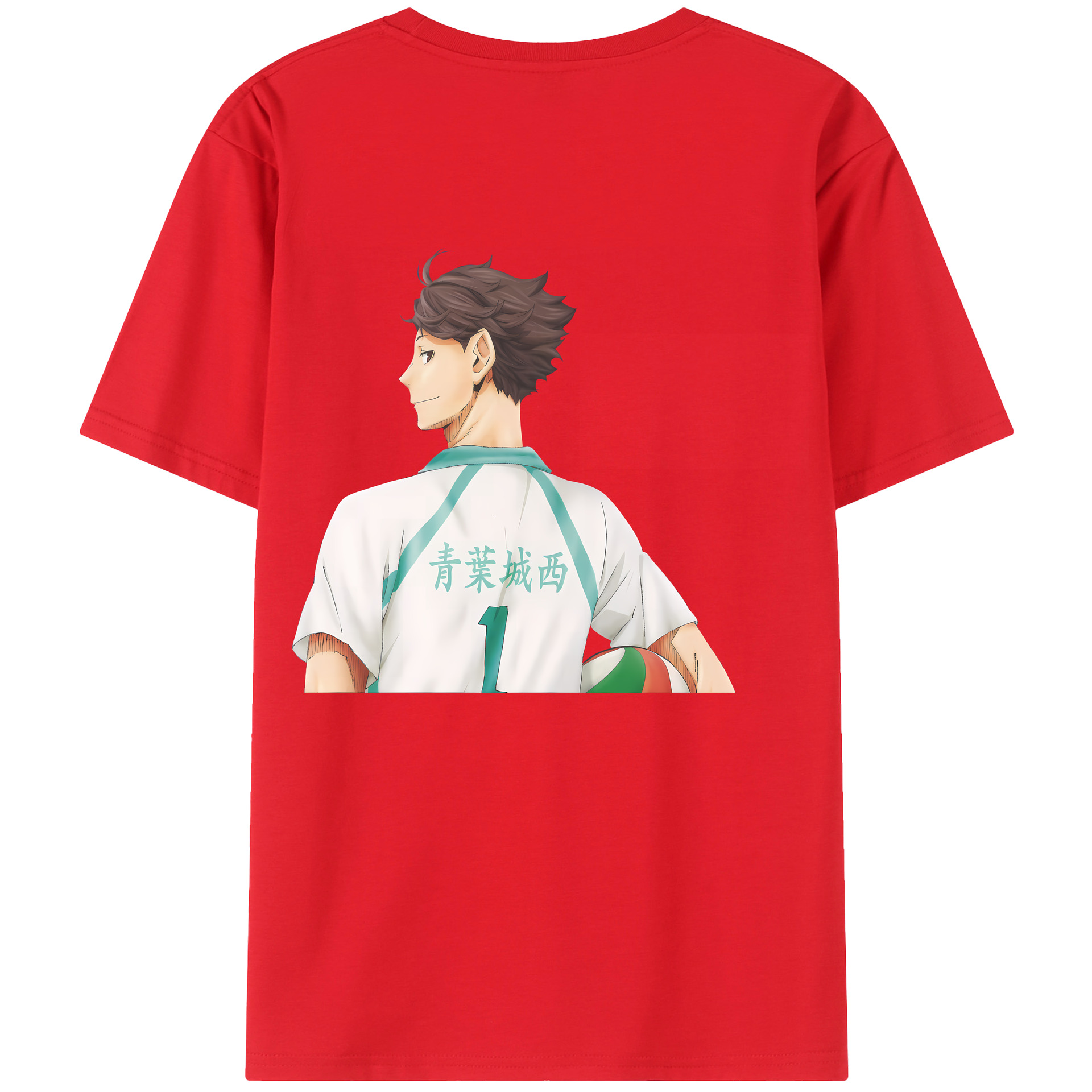 （画像用） ハイキュー!! Haikyu!! 綿100％半袖Tシャツ（背面プリント）