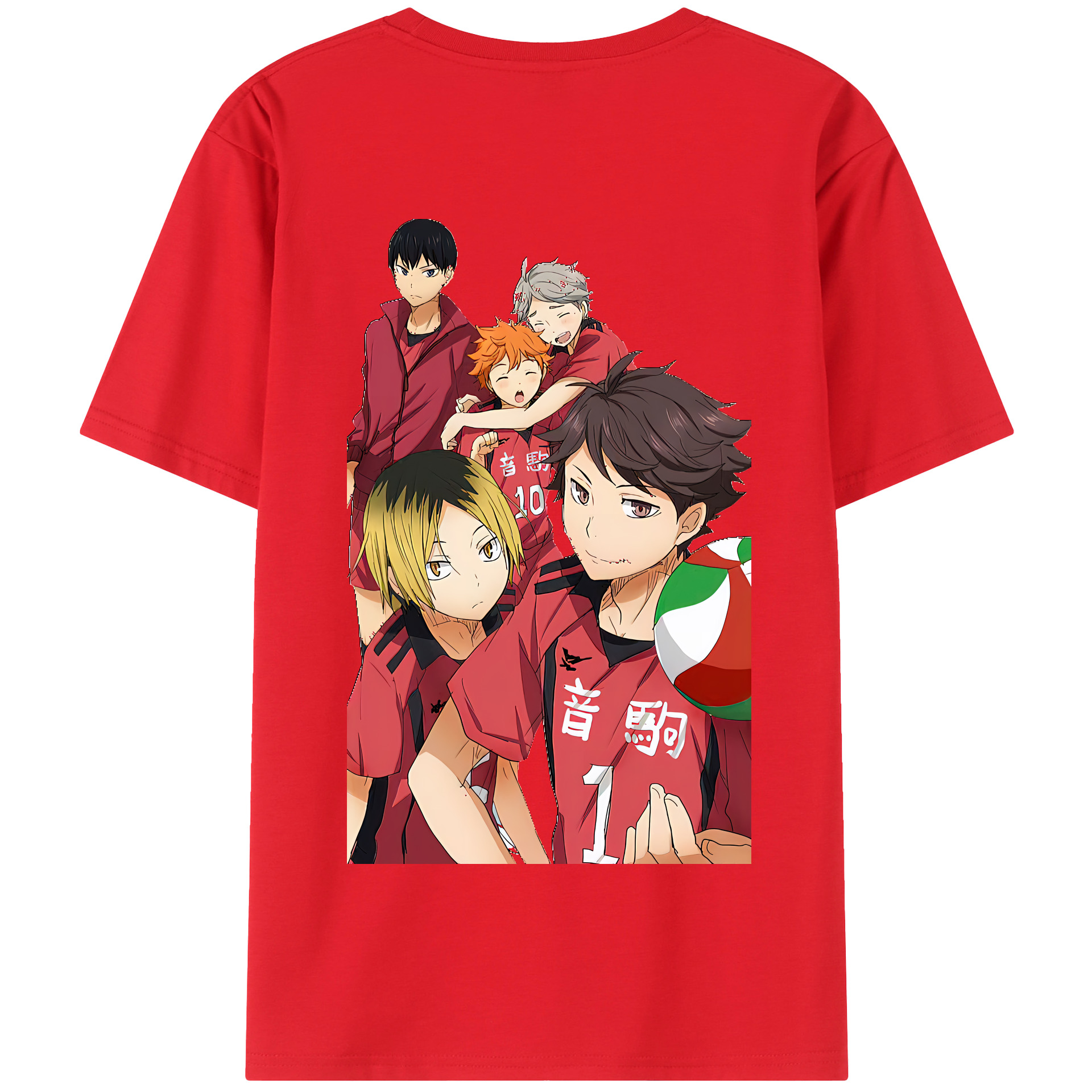 （画像用） ハイキュー!! Haikyu!! 綿100％半袖Tシャツ（背面プリント）