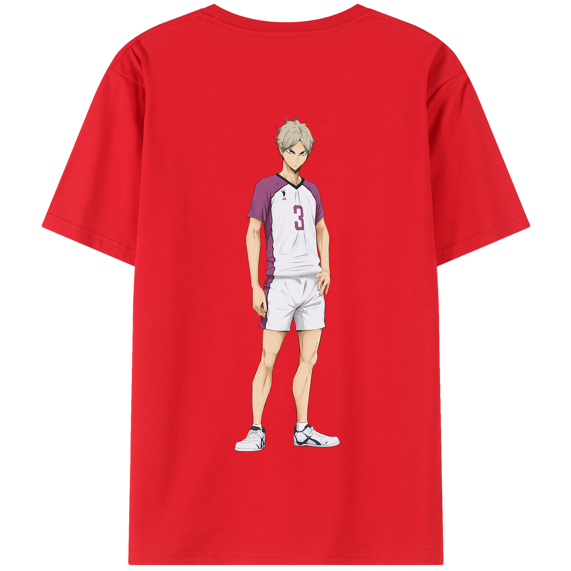 （画像用） ハイキュー!! Haikyu!! 綿100％半袖Tシャツ（背面プリント）