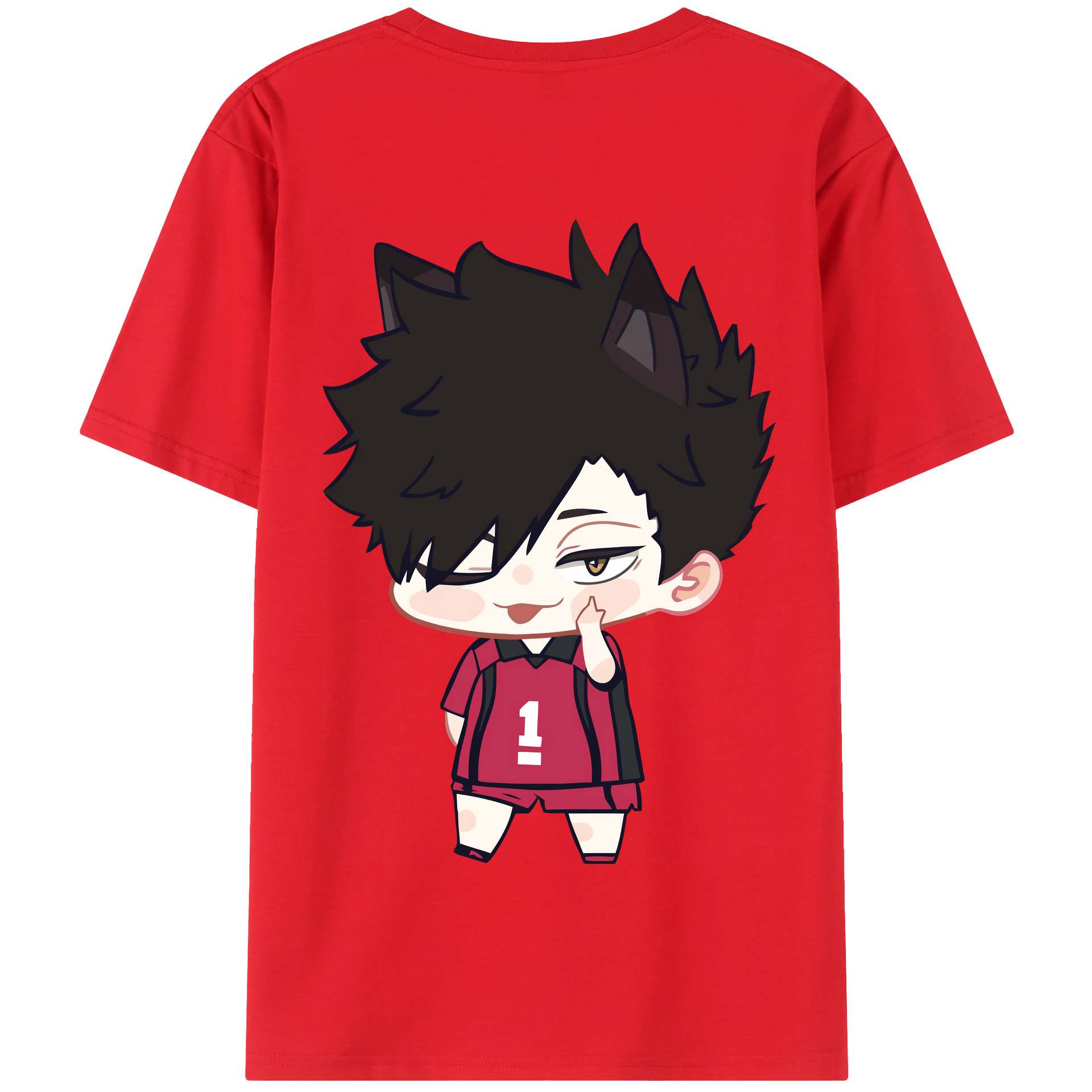 （画像用） ハイキュー!! Haikyu!! 綿100％半袖Tシャツ（背面プリント）