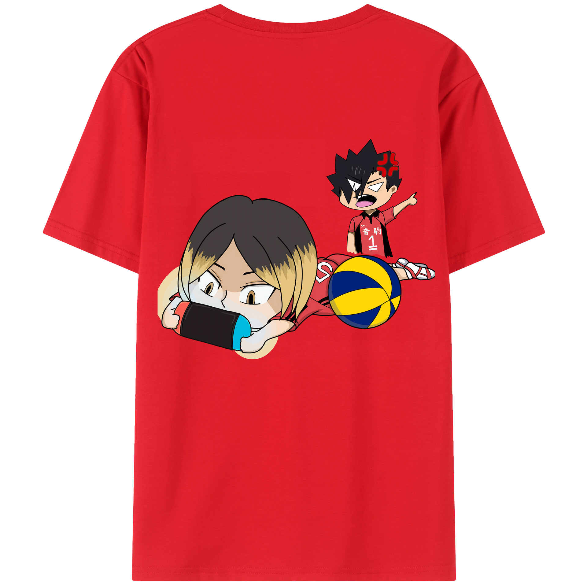 （画像用） ハイキュー!! Haikyu!! 綿100％半袖Tシャツ（背面プリント）