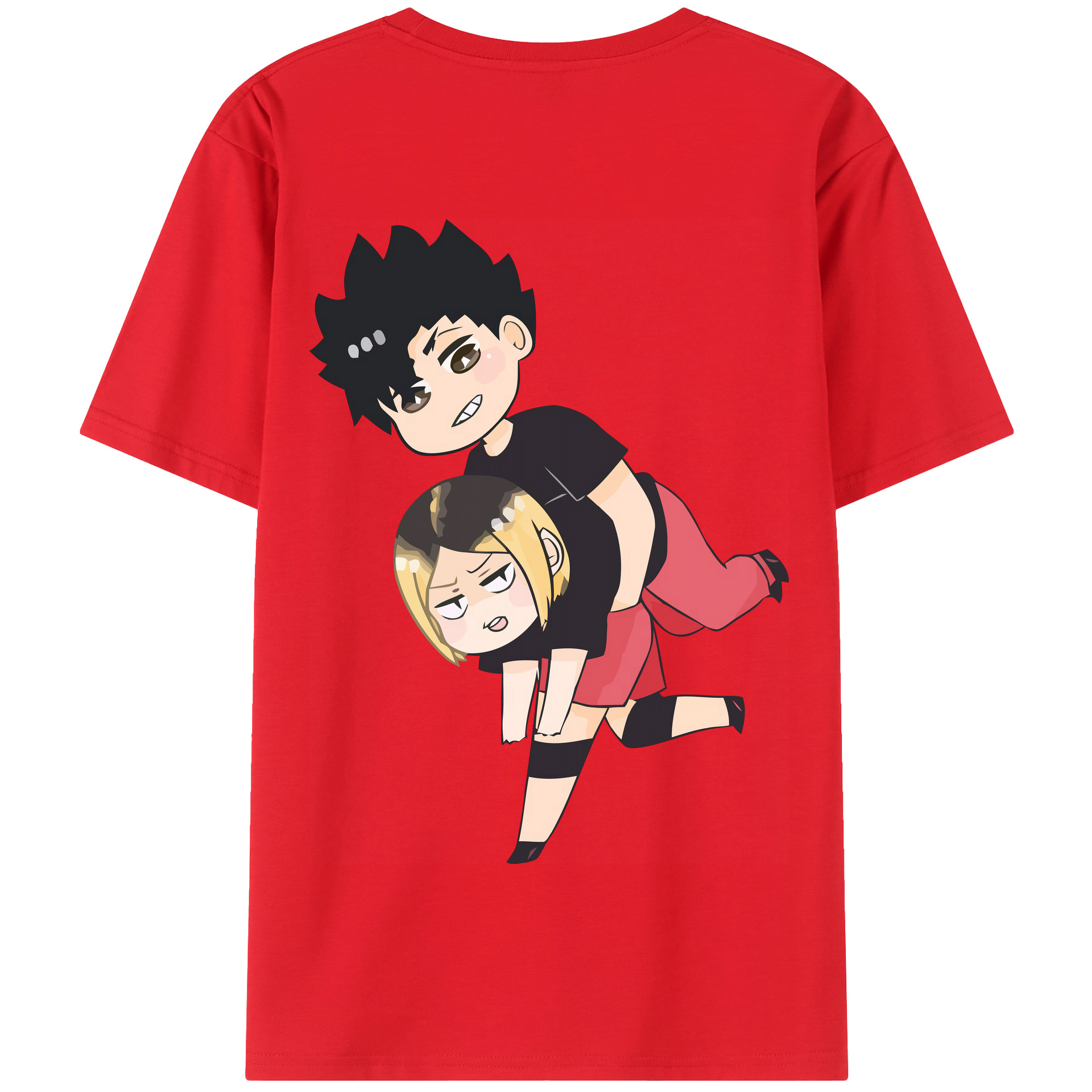 （画像用） ハイキュー!! Haikyu!! 綿100％半袖Tシャツ（背面プリント）