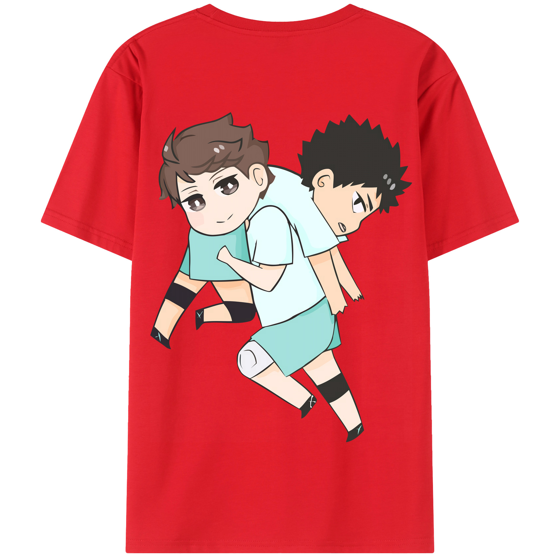 （画像用） ハイキュー!! Haikyu!! 綿100％半袖Tシャツ（背面プリント）