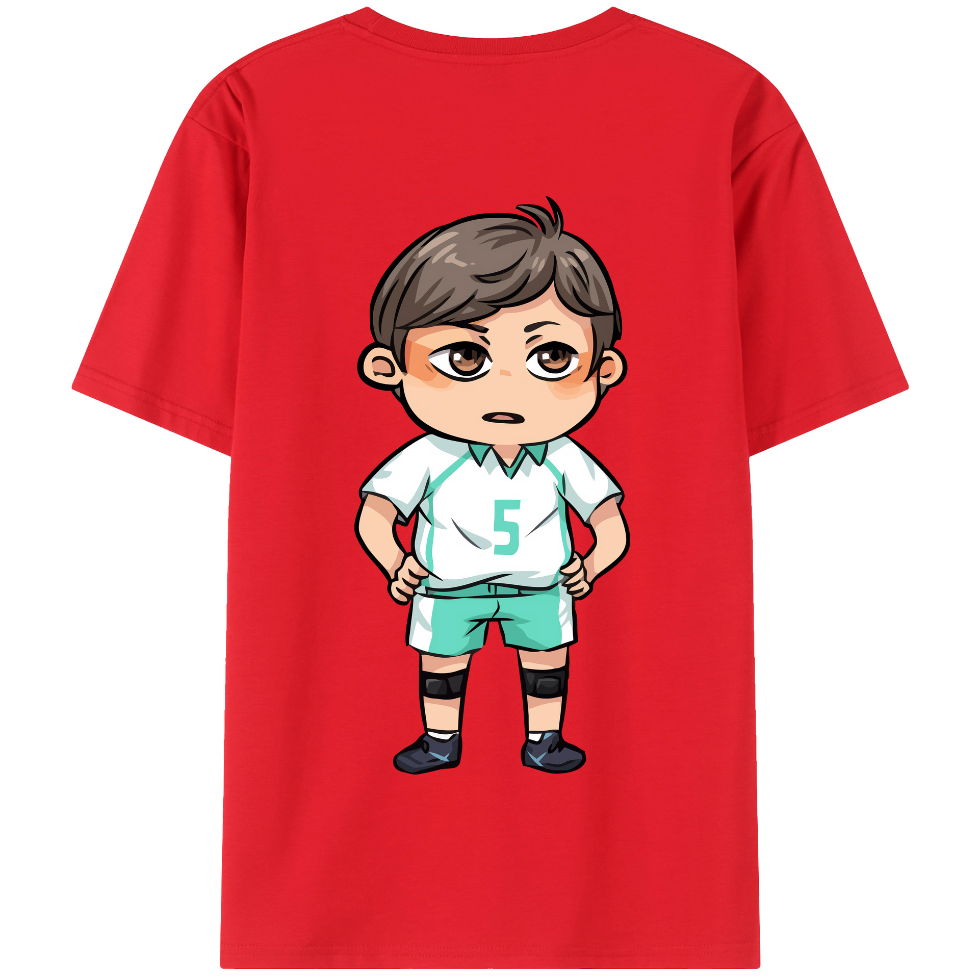（画像用） ハイキュー!! Haikyu!! 綿100％半袖Tシャツ（背面プリント）