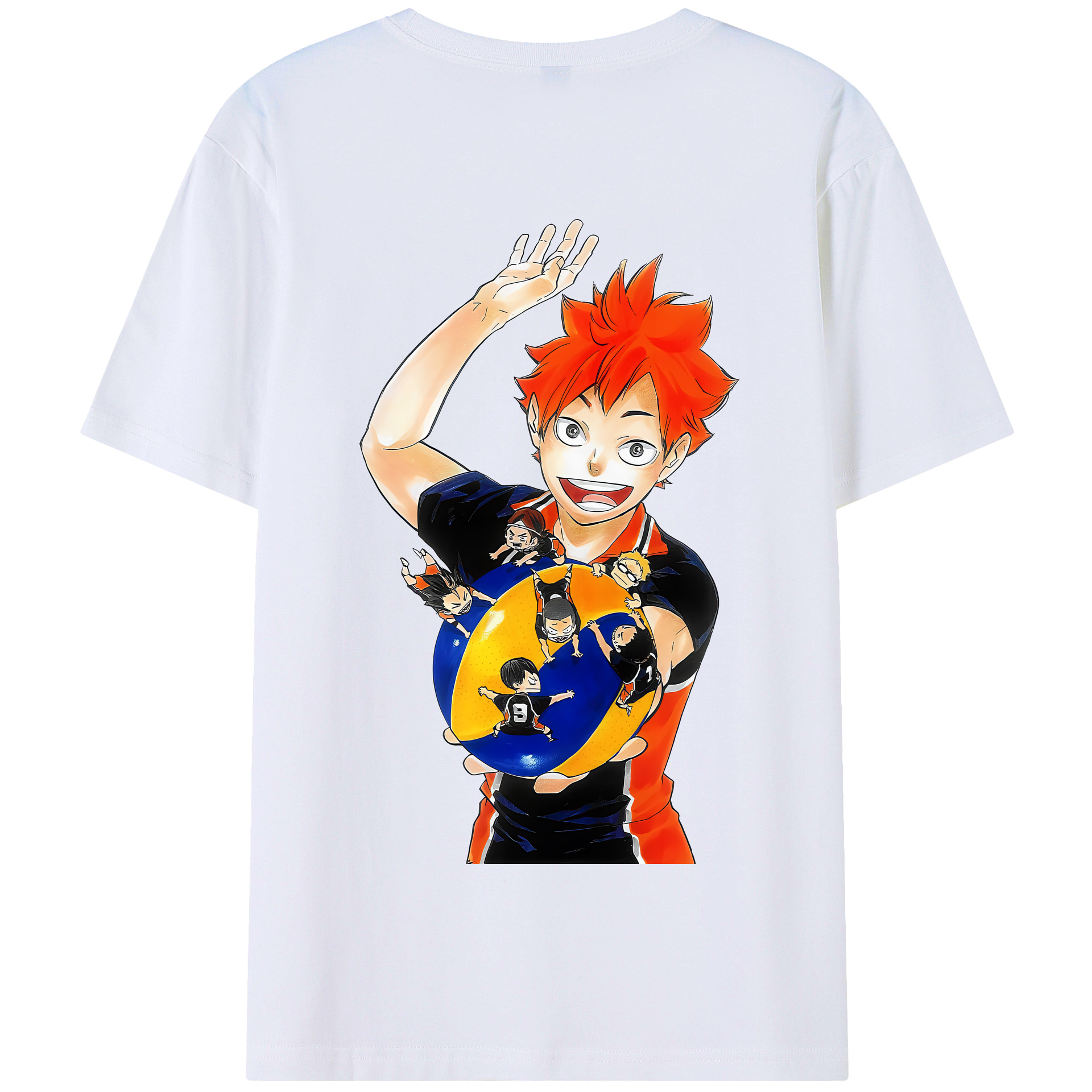 （画像用） ハイキュー!! Haikyu!! 綿100％半袖Tシャツ（背面プリント）