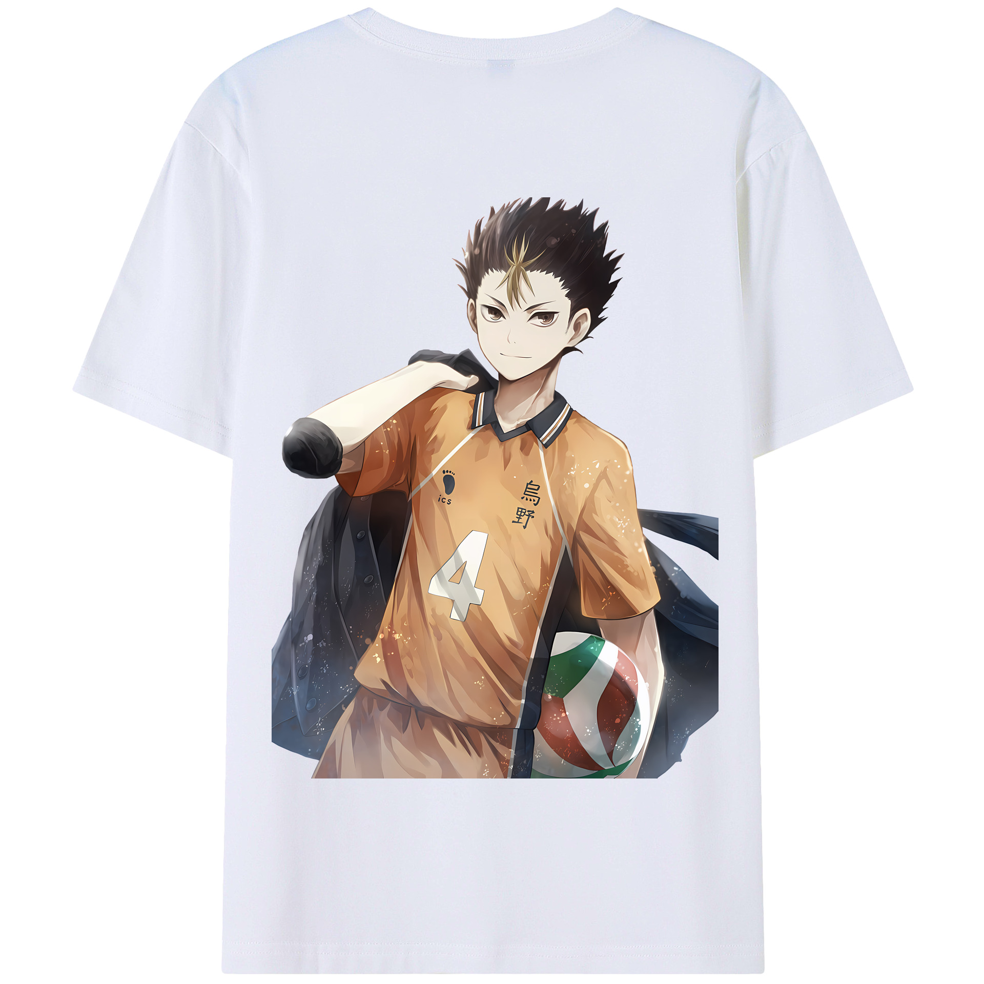 （画像用） ハイキュー!! Haikyu!! 綿100％半袖Tシャツ（背面プリント）