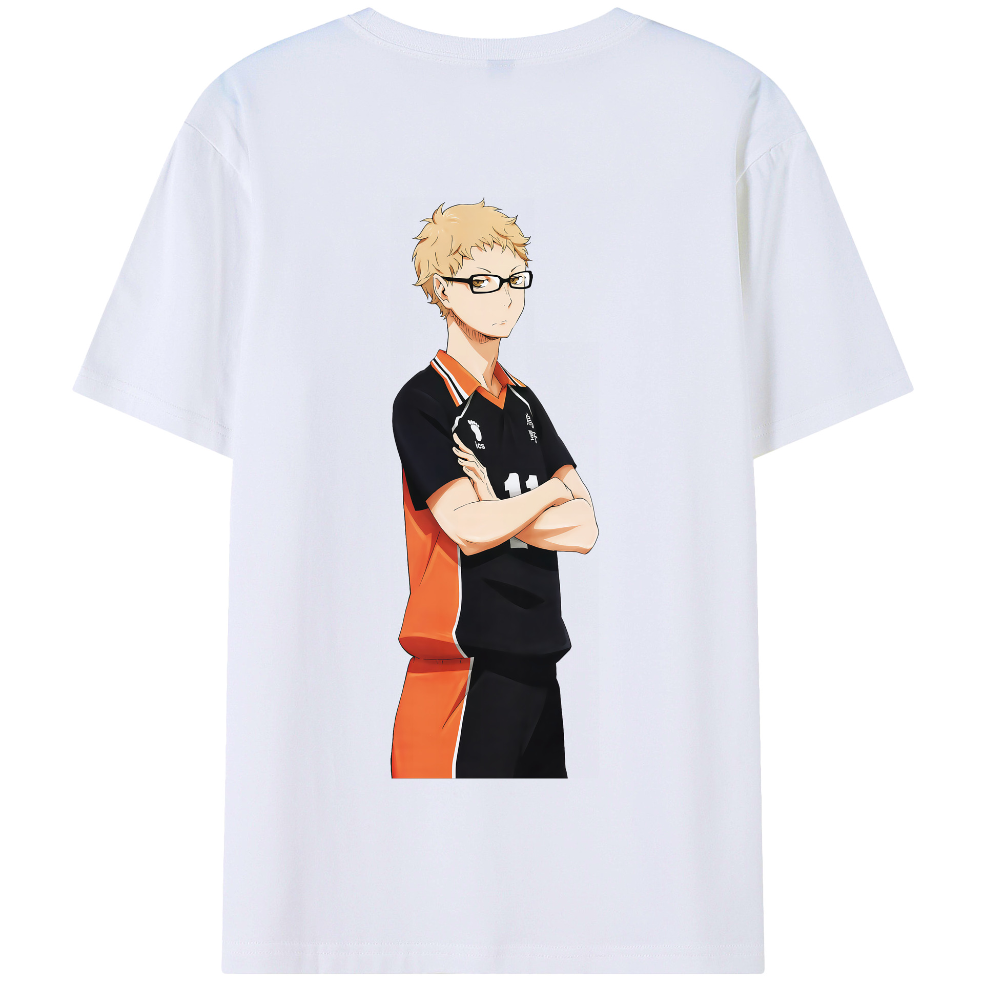 （画像用） ハイキュー!! Haikyu!! 綿100％半袖Tシャツ（背面プリント）