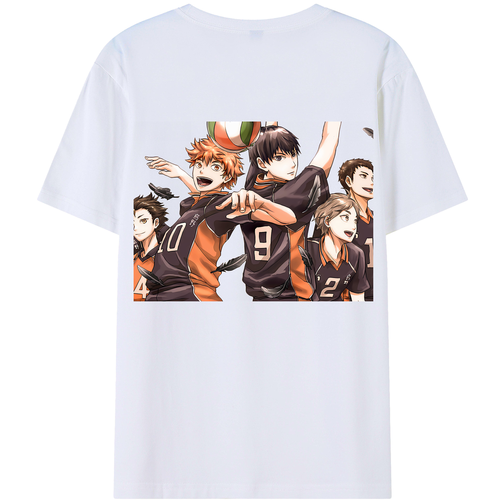 （画像用） ハイキュー!! Haikyu!! 綿100％半袖Tシャツ（背面プリント）
